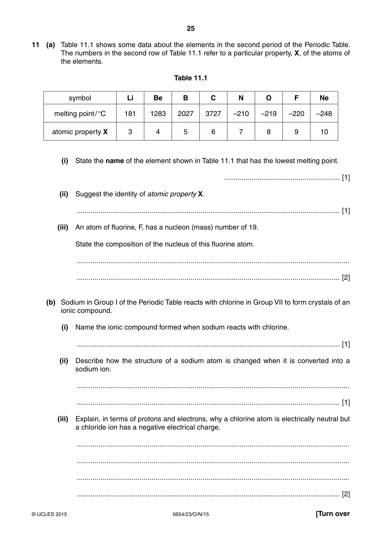 Cambridge IGCSE Sciences - Co-ordinated (Double) 0654 2015 Oct/Nov Paper 2 · Variant 3 question paper, page 25 of 32