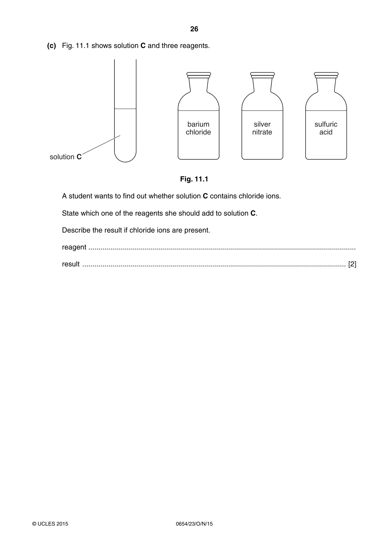 Cambridge IGCSE Sciences - Co-ordinated (Double) 0654 2015 Oct/Nov Paper 2 · Variant 3 question paper, page 26 of 32