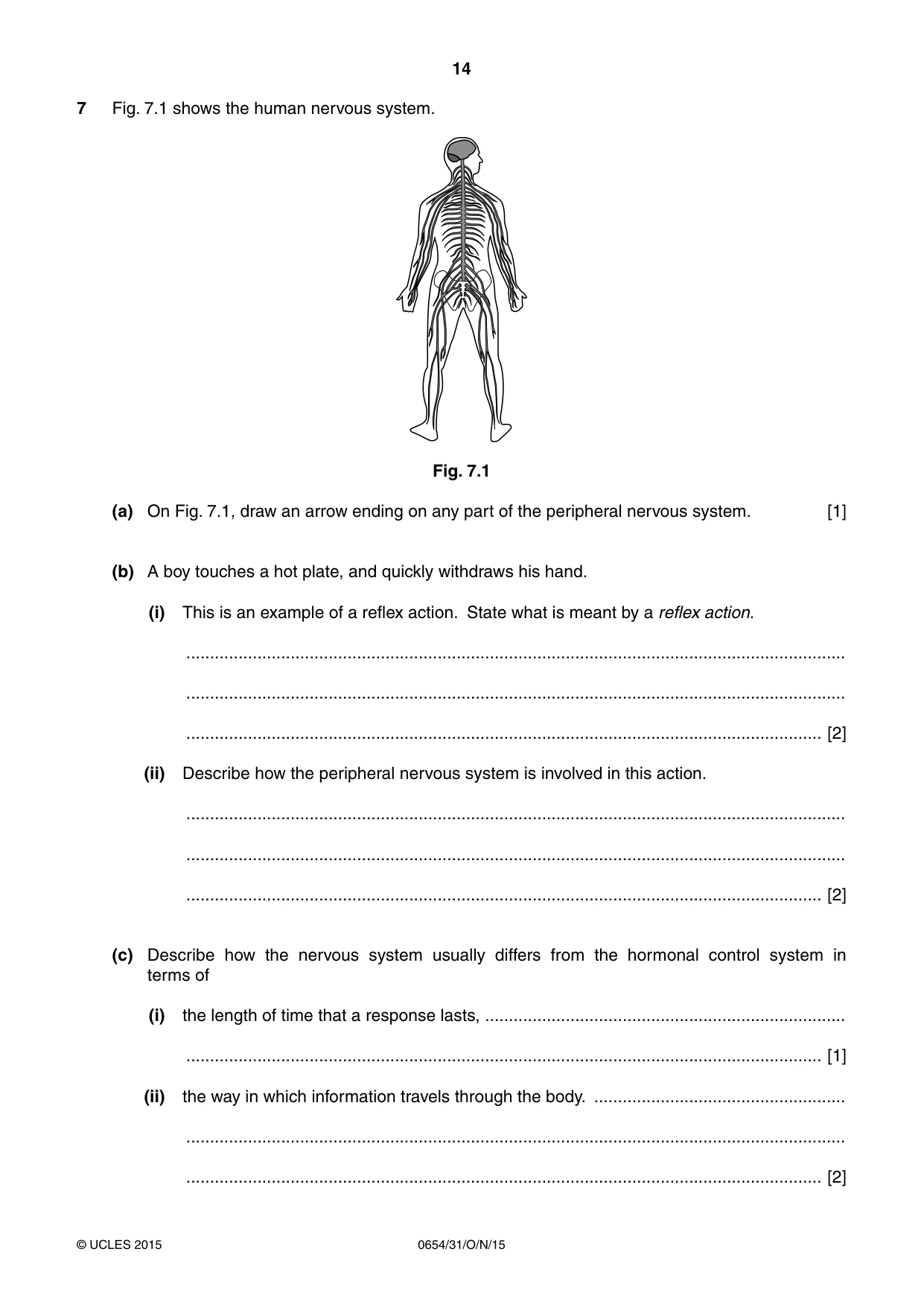 Cambridge IGCSE Sciences - Co-ordinated (Double) 0654 2015 Oct/Nov Paper 3 · Variant 1 question paper, page 14 of 32