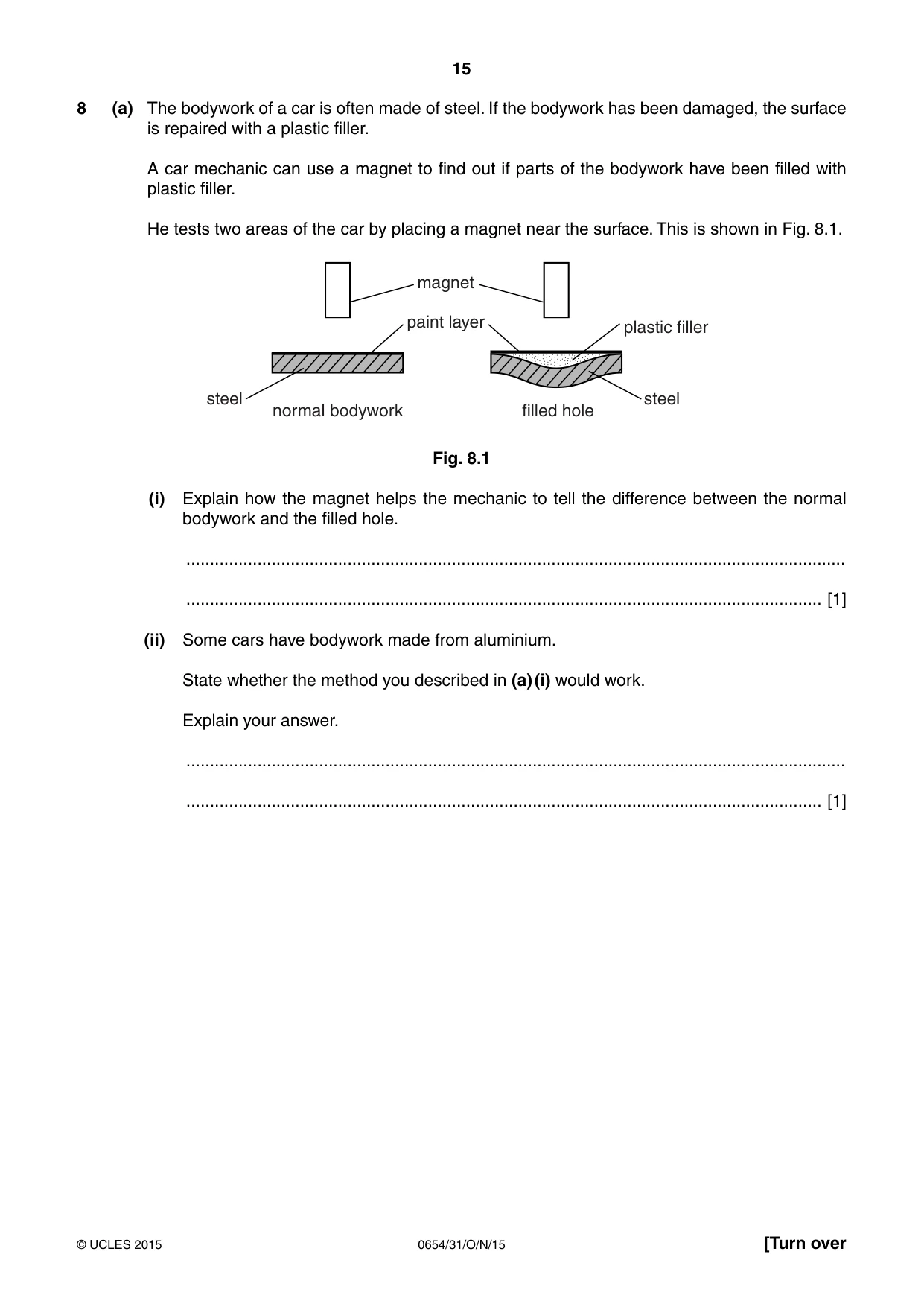Cambridge IGCSE Sciences - Co-ordinated (Double) 0654 2015 Oct/Nov Paper 3 · Variant 1 question paper, page 15 of 32