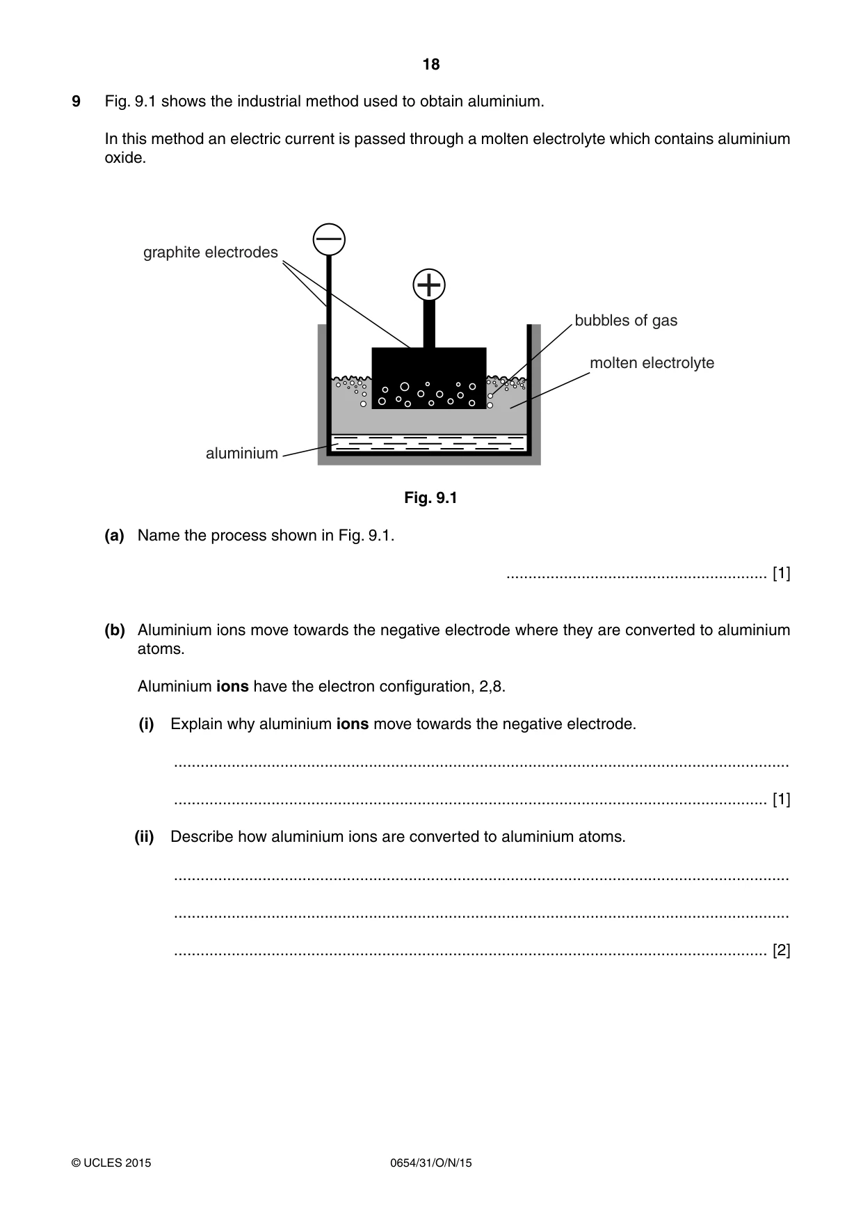 Cambridge IGCSE Sciences - Co-ordinated (Double) 0654 2015 Oct/Nov Paper 3 · Variant 1 question paper, page 18 of 32