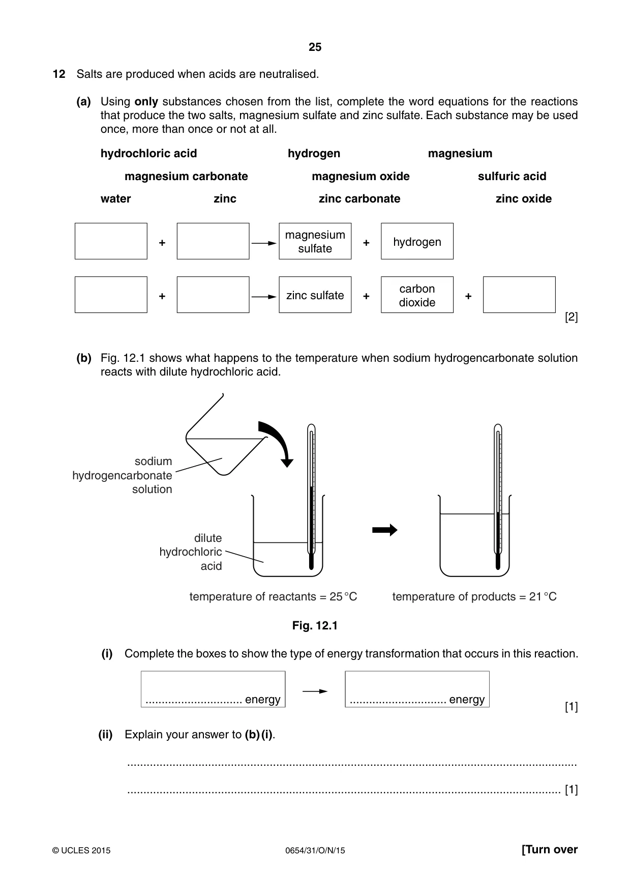 Cambridge IGCSE Sciences - Co-ordinated (Double) 0654 2015 Oct/Nov Paper 3 · Variant 1 question paper, page 25 of 32