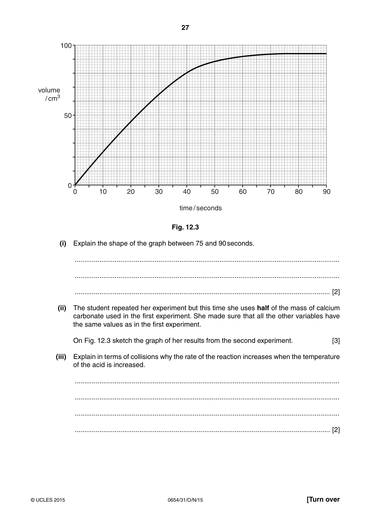 Cambridge IGCSE Sciences - Co-ordinated (Double) 0654 2015 Oct/Nov Paper 3 · Variant 1 question paper, page 27 of 32