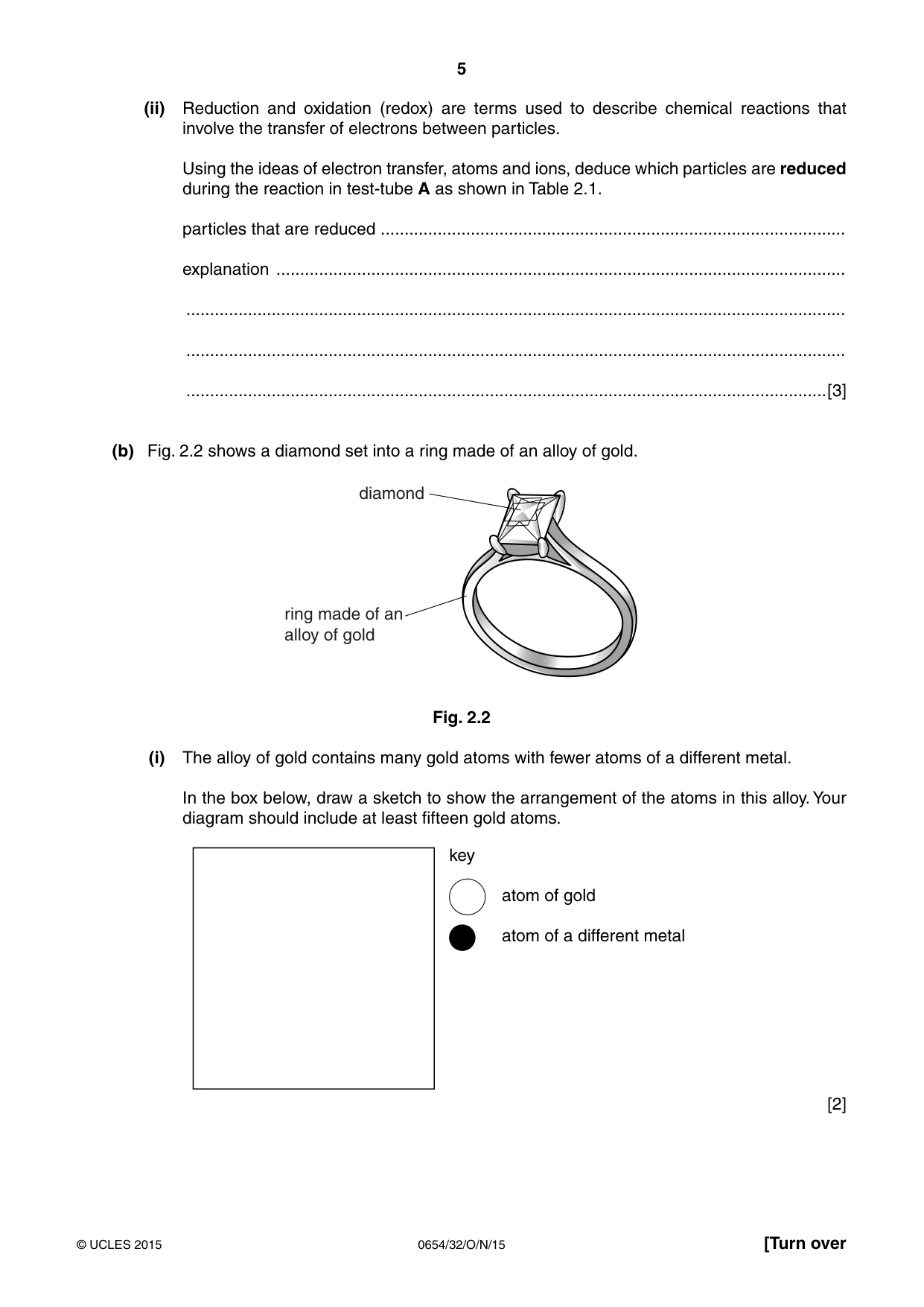 Cambridge IGCSE Sciences - Co-ordinated (Double) 0654 2015 Oct/Nov Paper 3 · Variant 2 question paper, page 5 of 32