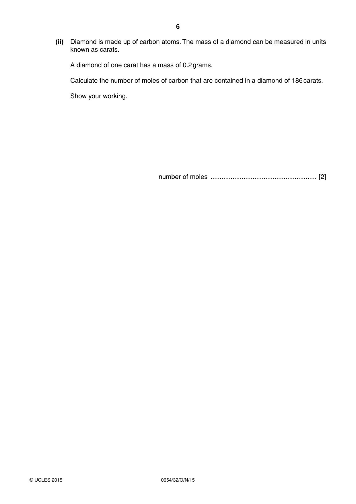 Cambridge IGCSE Sciences - Co-ordinated (Double) 0654 2015 Oct/Nov Paper 3 · Variant 2 question paper, page 6 of 32