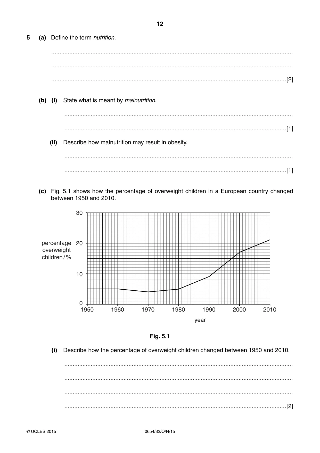Cambridge IGCSE Sciences - Co-ordinated (Double) 0654 2015 Oct/Nov Paper 3 · Variant 2 question paper, page 12 of 32