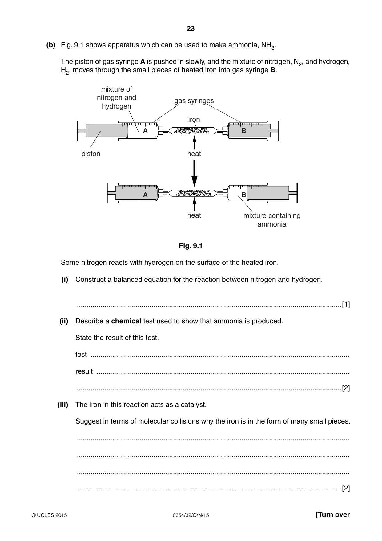 Cambridge IGCSE Sciences - Co-ordinated (Double) 0654 2015 Oct/Nov Paper 3 · Variant 2 question paper, page 23 of 32