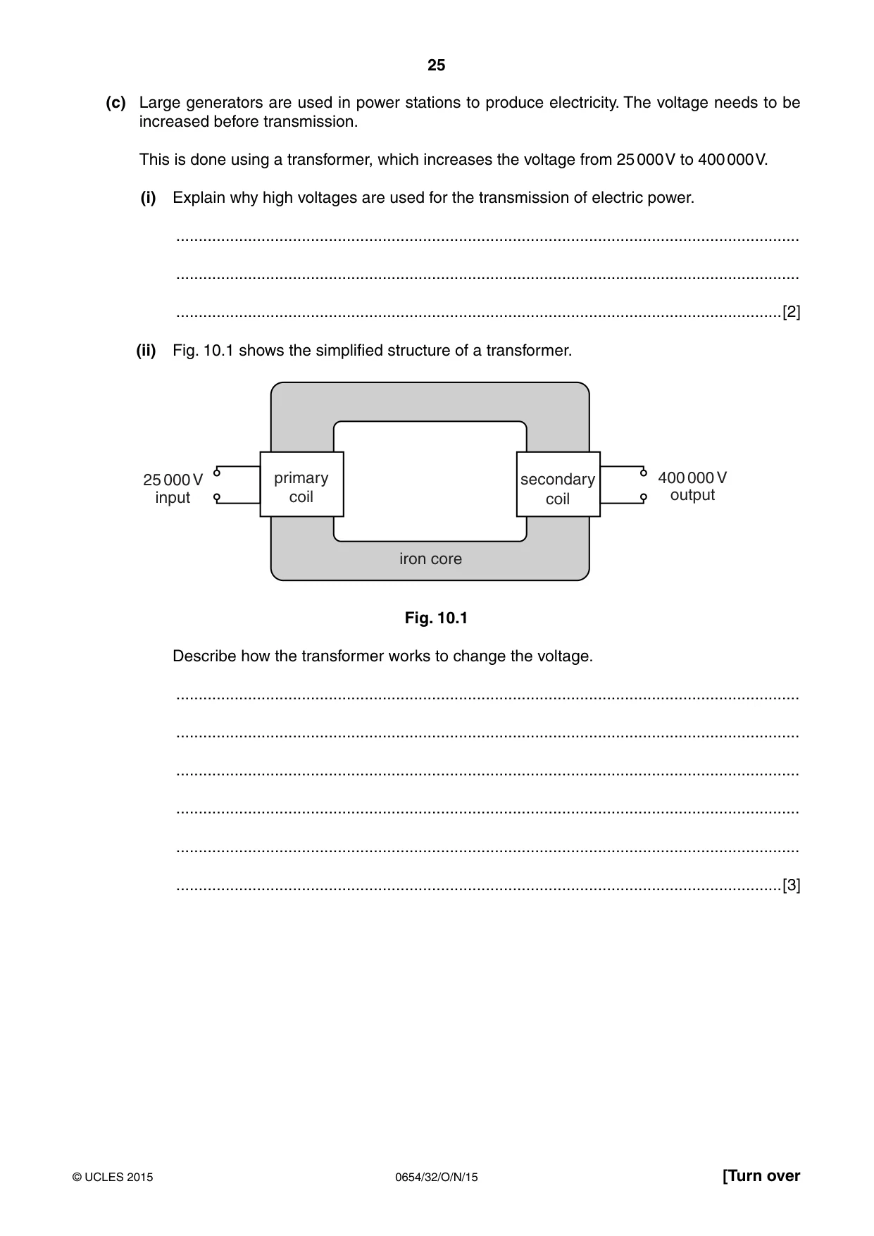Cambridge IGCSE Sciences - Co-ordinated (Double) 0654 2015 Oct/Nov Paper 3 · Variant 2 question paper, page 25 of 32