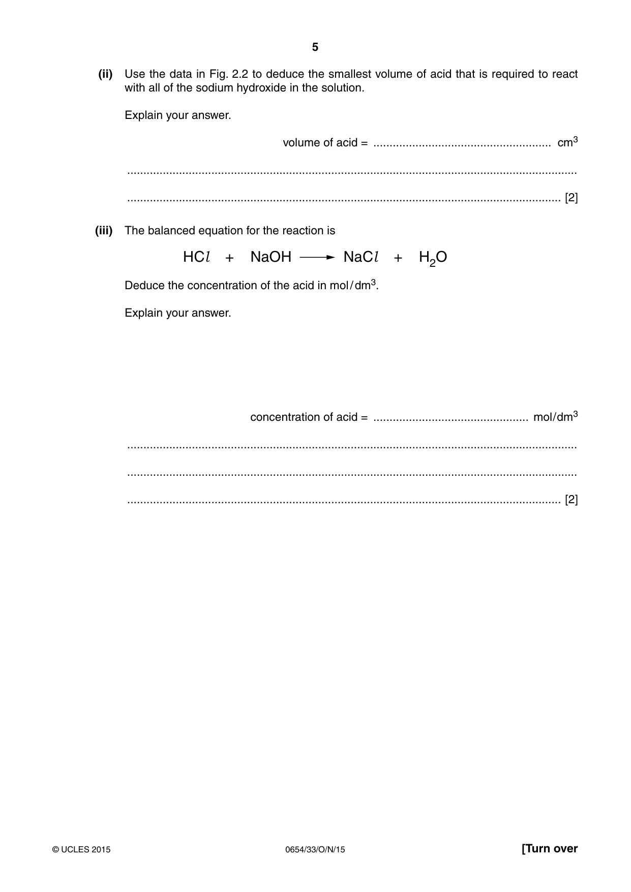 Cambridge IGCSE Sciences - Co-ordinated (Double) 0654 2015 Oct/Nov Paper 3 · Variant 3 question paper, page 5 of 28