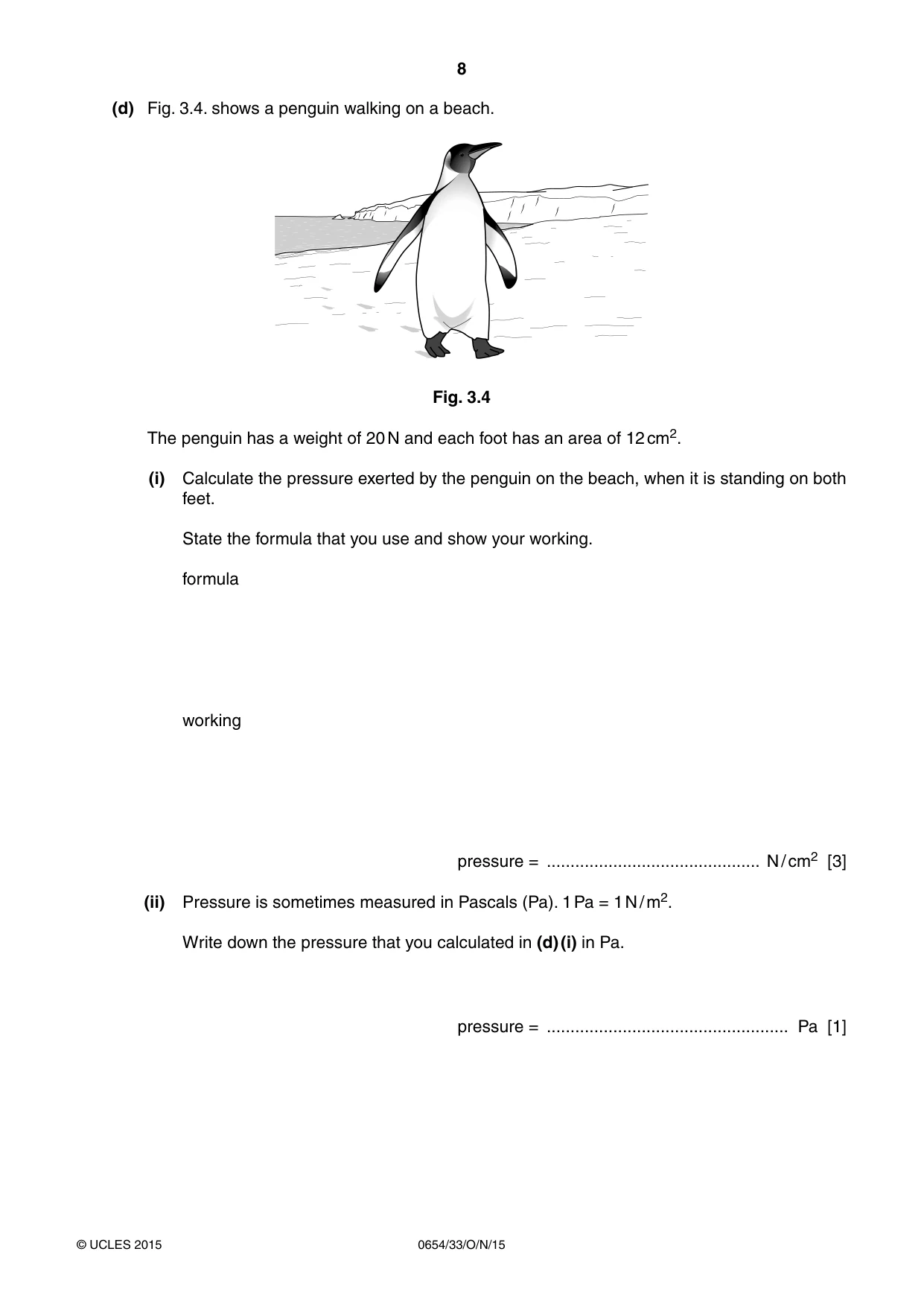 Cambridge IGCSE Sciences - Co-ordinated (Double) 0654 2015 Oct/Nov Paper 3 · Variant 3 question paper, page 8 of 28
