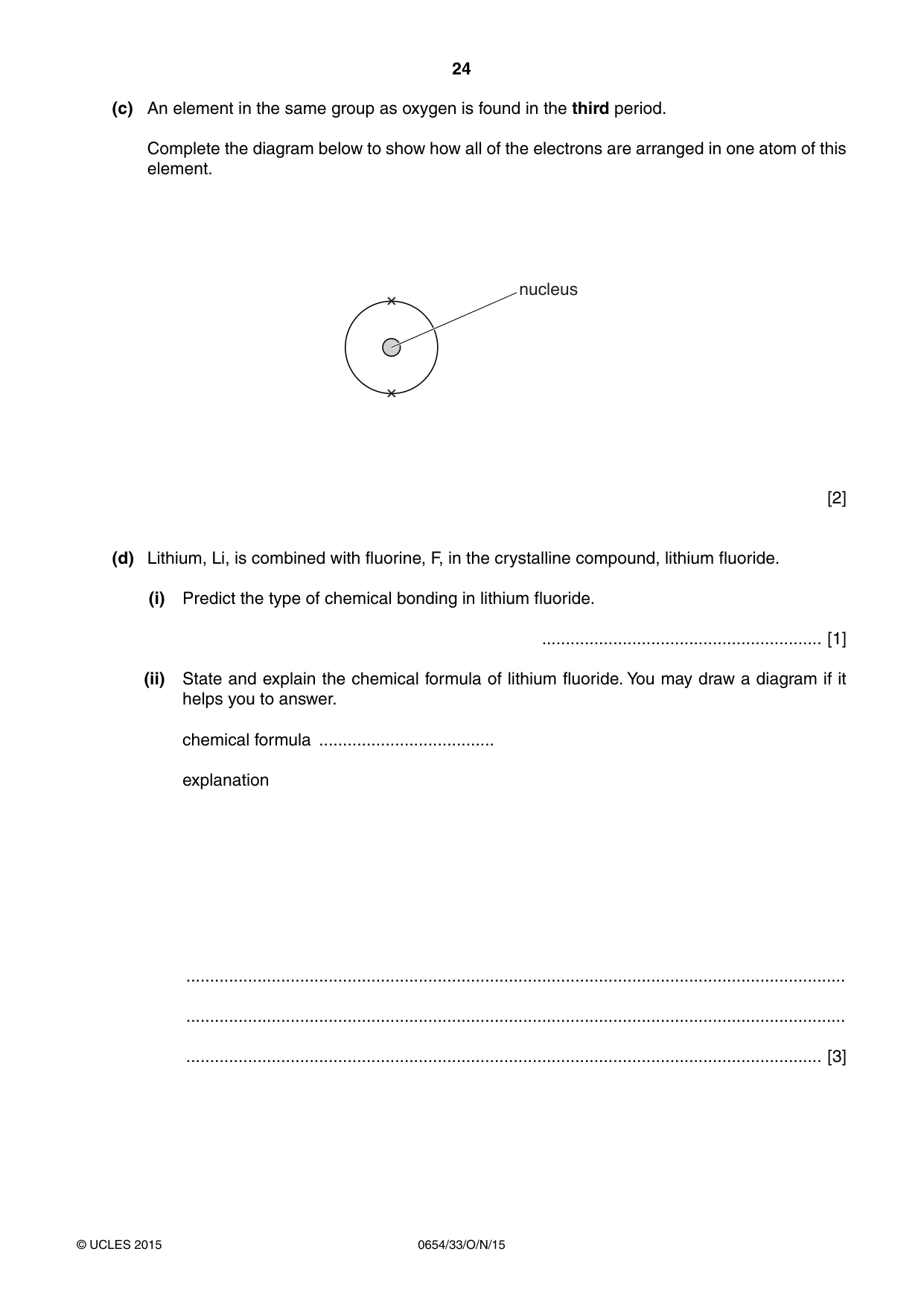 Cambridge IGCSE Sciences - Co-ordinated (Double) 0654 2015 Oct/Nov Paper 3 · Variant 3 question paper, page 24 of 28