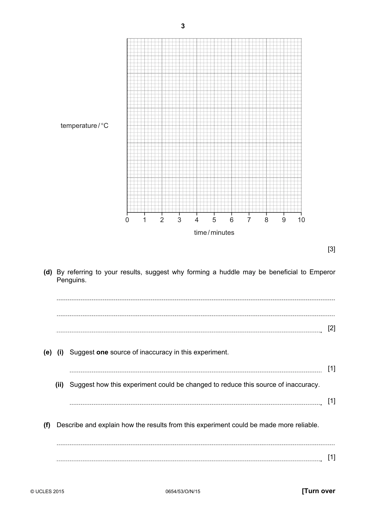 Cambridge IGCSE Sciences - Co-ordinated (Double) 0654 2015 Oct/Nov Paper 5 · Variant 3 question paper, page 3 of 12