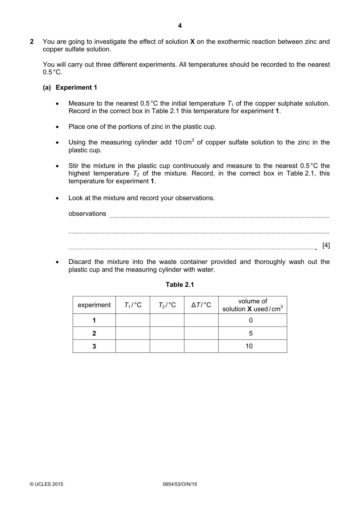 Cambridge IGCSE Sciences - Co-ordinated (Double) 0654 2015 Oct/Nov Paper 5 · Variant 3 question paper, page 4 of 12