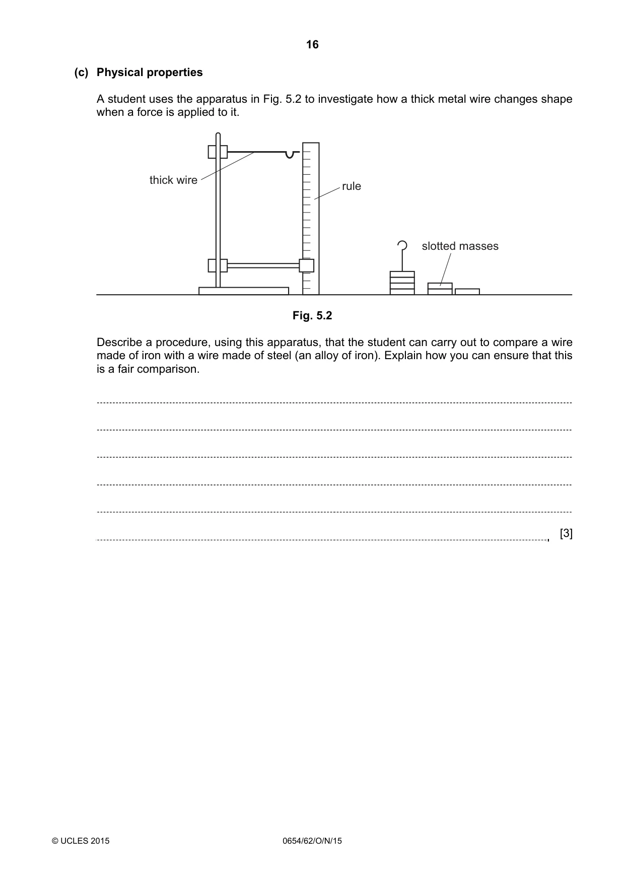 Cambridge IGCSE Sciences - Co-ordinated (Double) 0654 2015 Oct/Nov Paper 6 · Variant 2 question paper, page 16 of 20