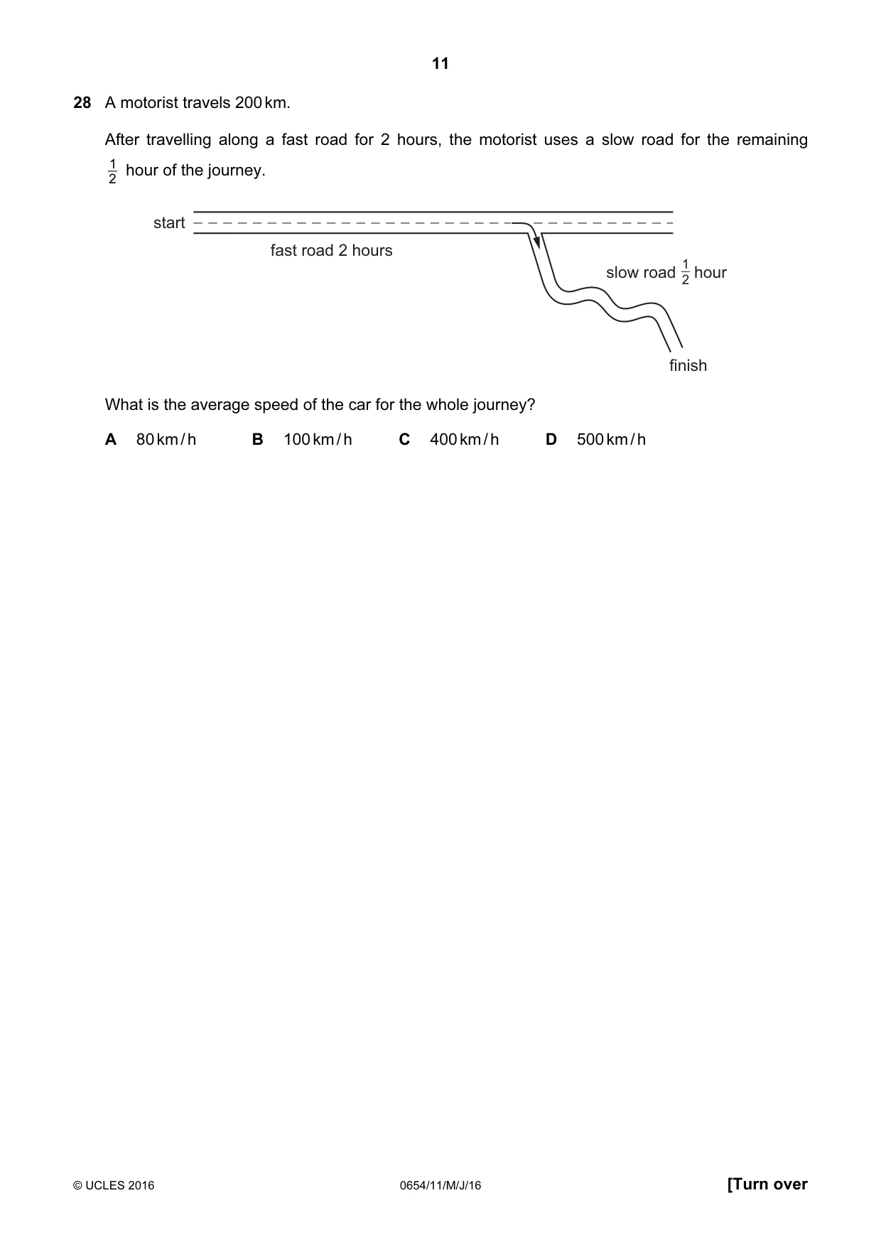 Cambridge IGCSE Sciences - Co-ordinated (Double) 0654 2016 May/June Paper 1 · Variant 1 question paper, page 11 of 20