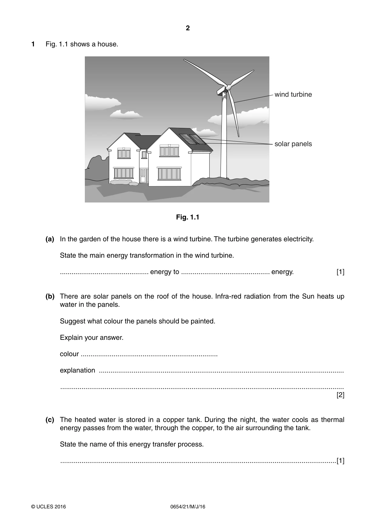 Cambridge IGCSE Sciences - Co-ordinated (Double) 0654 2016 May/June Paper 2 · Variant 1 question paper, page 2 of 28