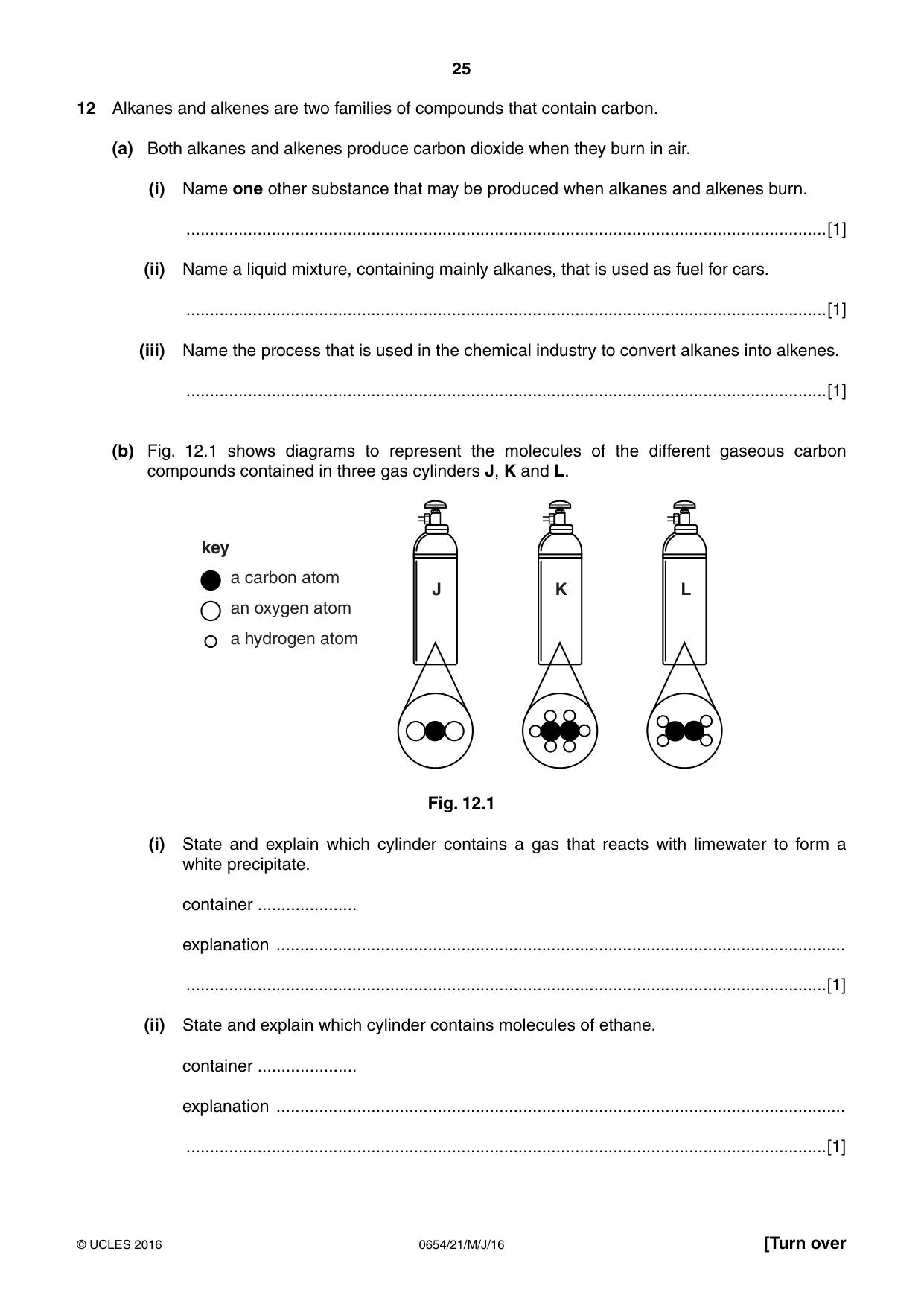 Cambridge IGCSE Sciences - Co-ordinated (Double) 0654 2016 May/June Paper 2 · Variant 1 question paper, page 25 of 28