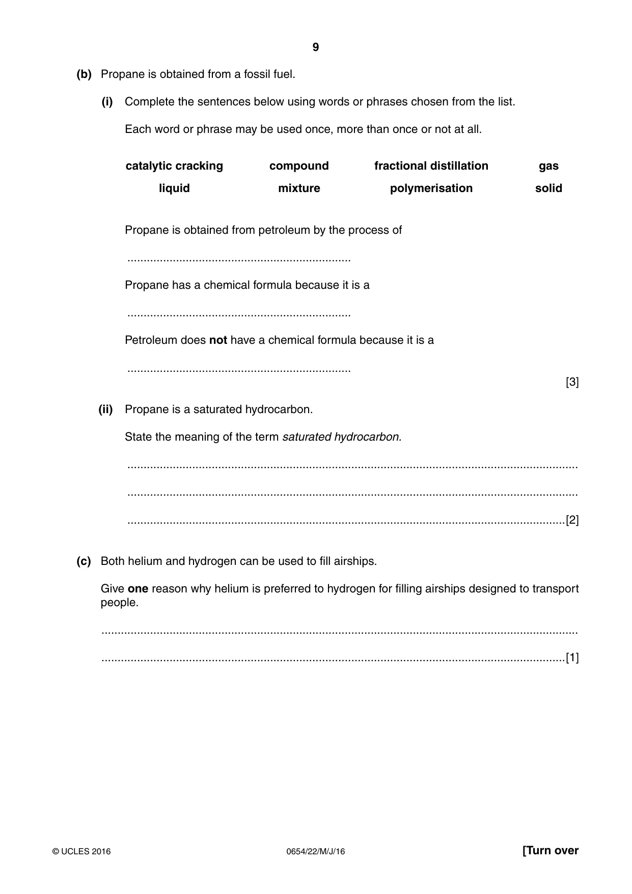 Cambridge IGCSE Sciences - Co-ordinated (Double) 0654 2016 May/June Paper 2 · Variant 2 question paper, page 9 of 32
