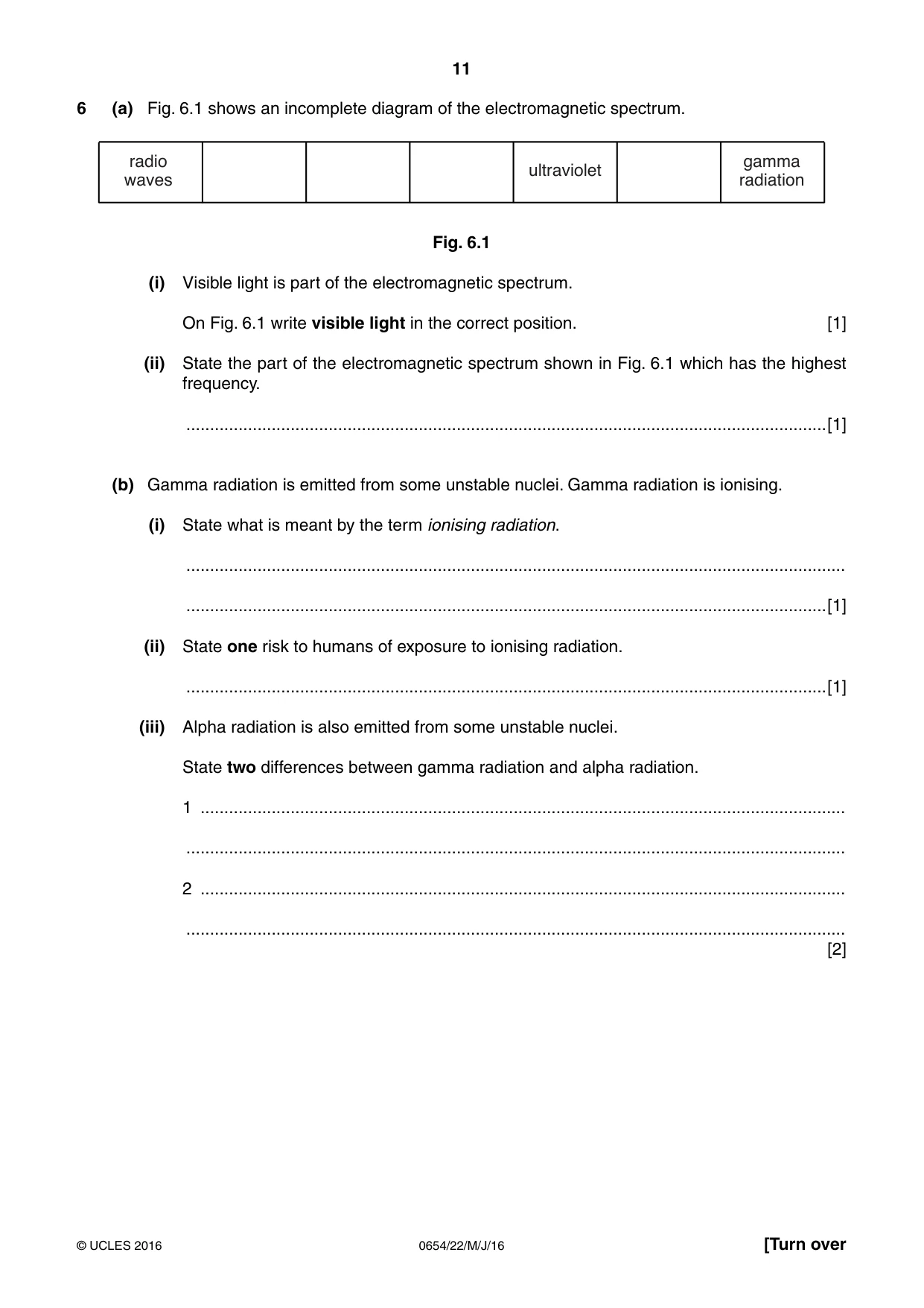 Cambridge IGCSE Sciences - Co-ordinated (Double) 0654 2016 May/June Paper 2 · Variant 2 question paper, page 11 of 32