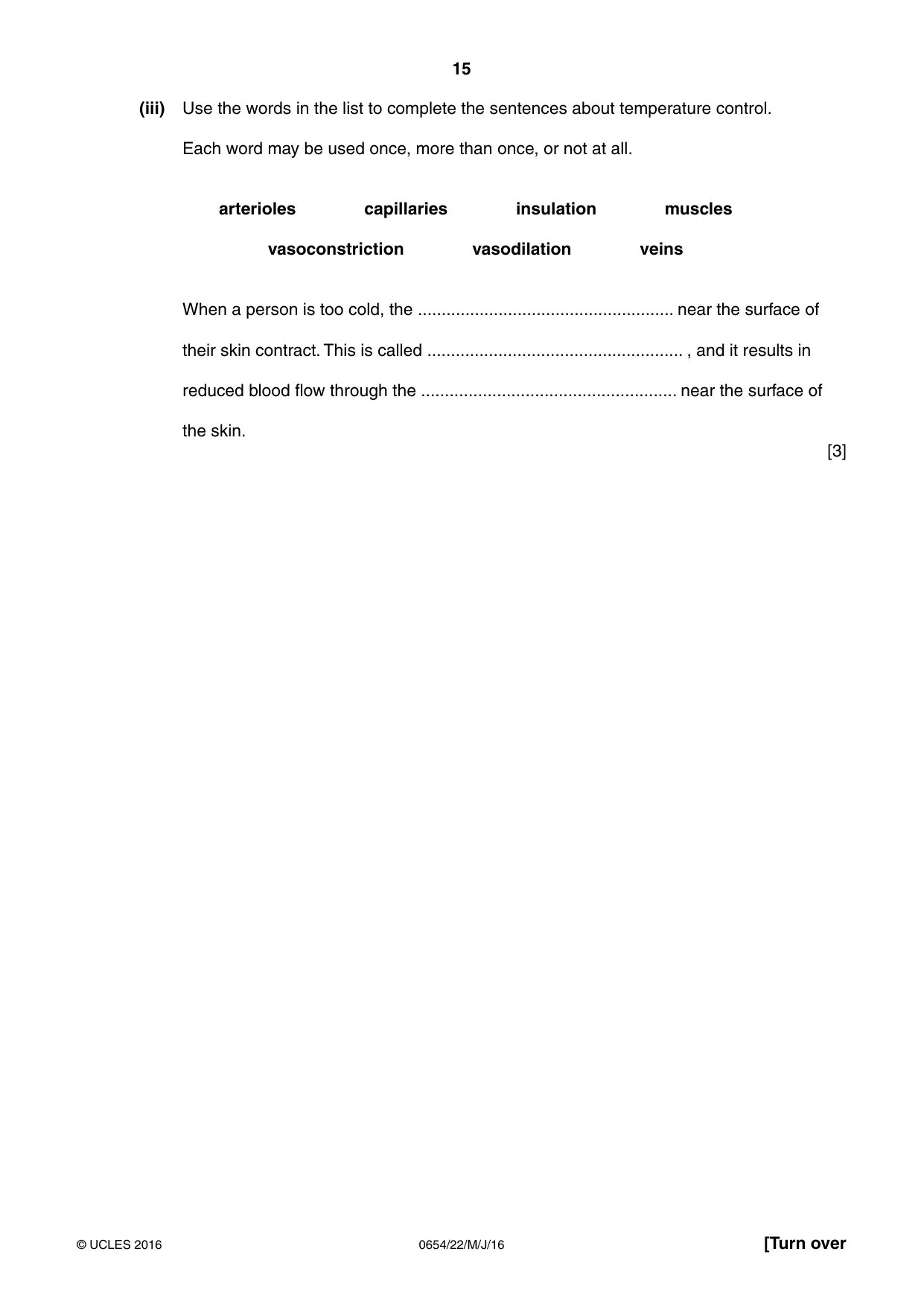 Cambridge IGCSE Sciences - Co-ordinated (Double) 0654 2016 May/June Paper 2 · Variant 2 question paper, page 15 of 32