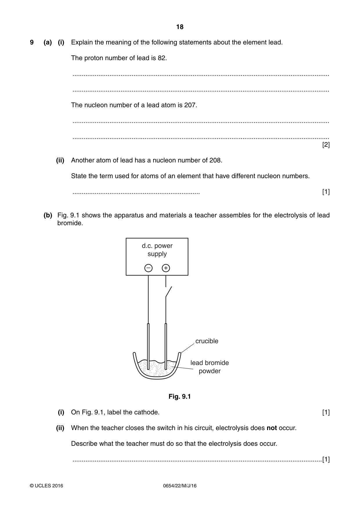 Cambridge IGCSE Sciences - Co-ordinated (Double) 0654 2016 May/June Paper 2 · Variant 2 question paper, page 18 of 32