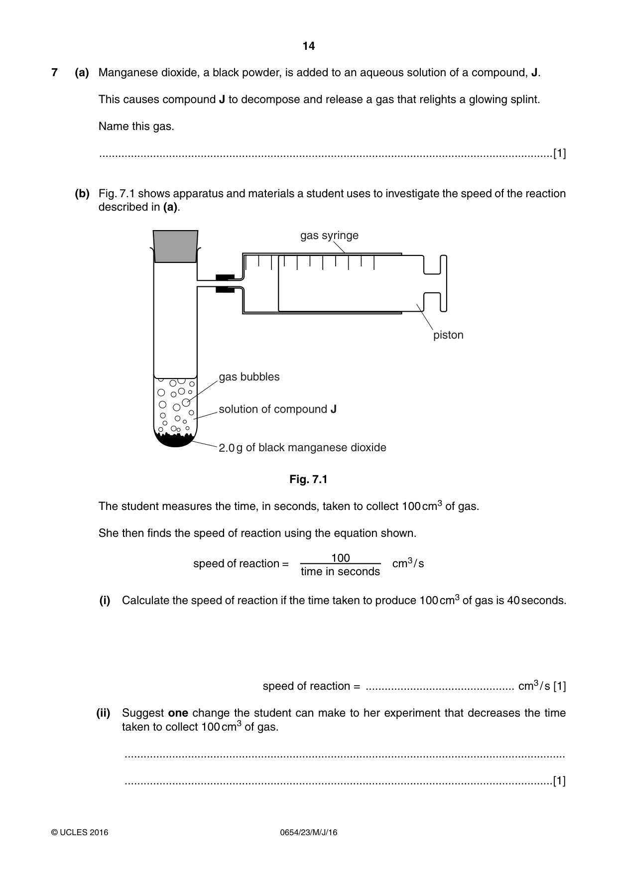Cambridge IGCSE Sciences - Co-ordinated (Double) 0654 2016 May/June Paper 2 · Variant 3 question paper, page 14 of 32