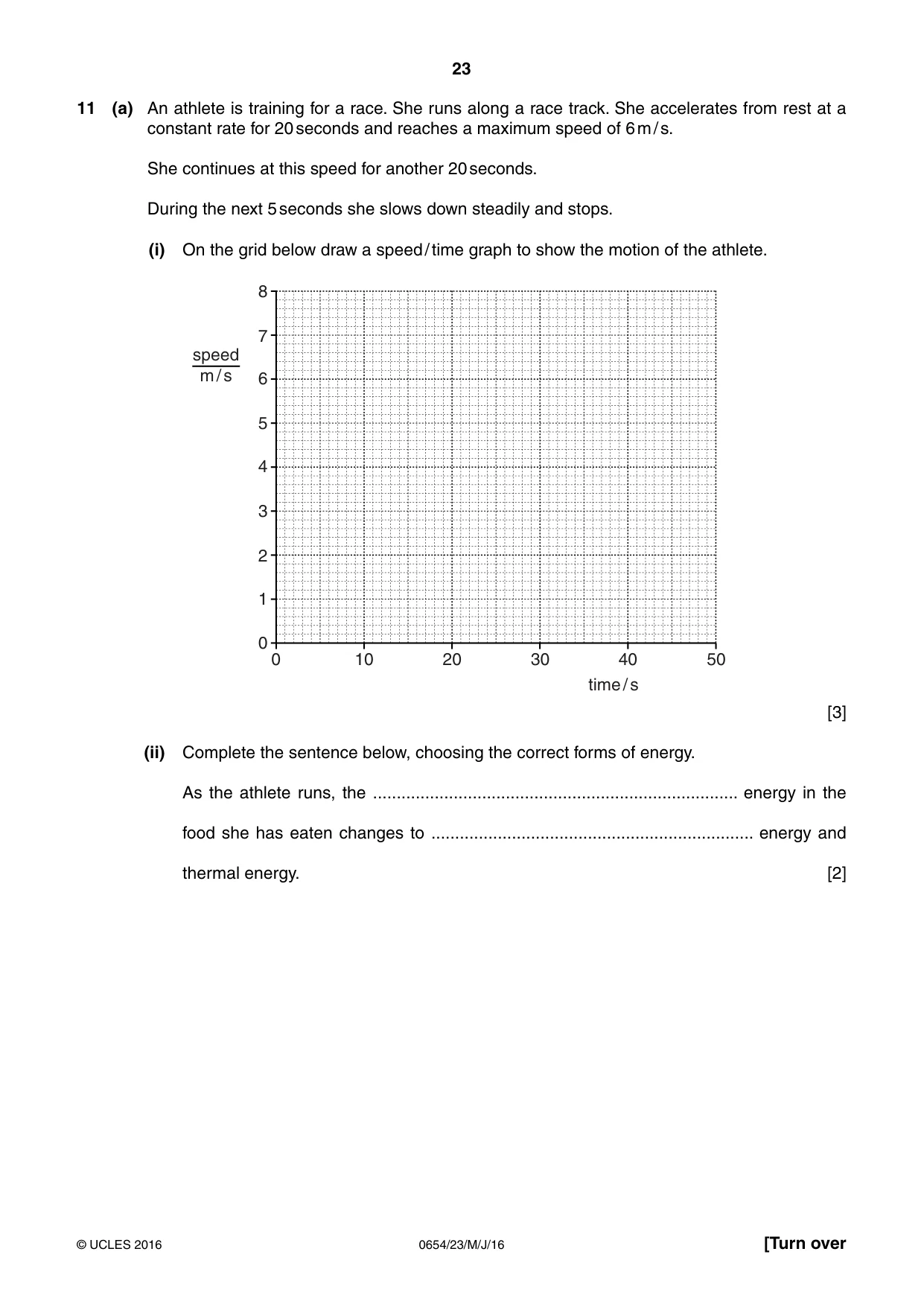 Cambridge IGCSE Sciences - Co-ordinated (Double) 0654 2016 May/June Paper 2 · Variant 3 question paper, page 23 of 32