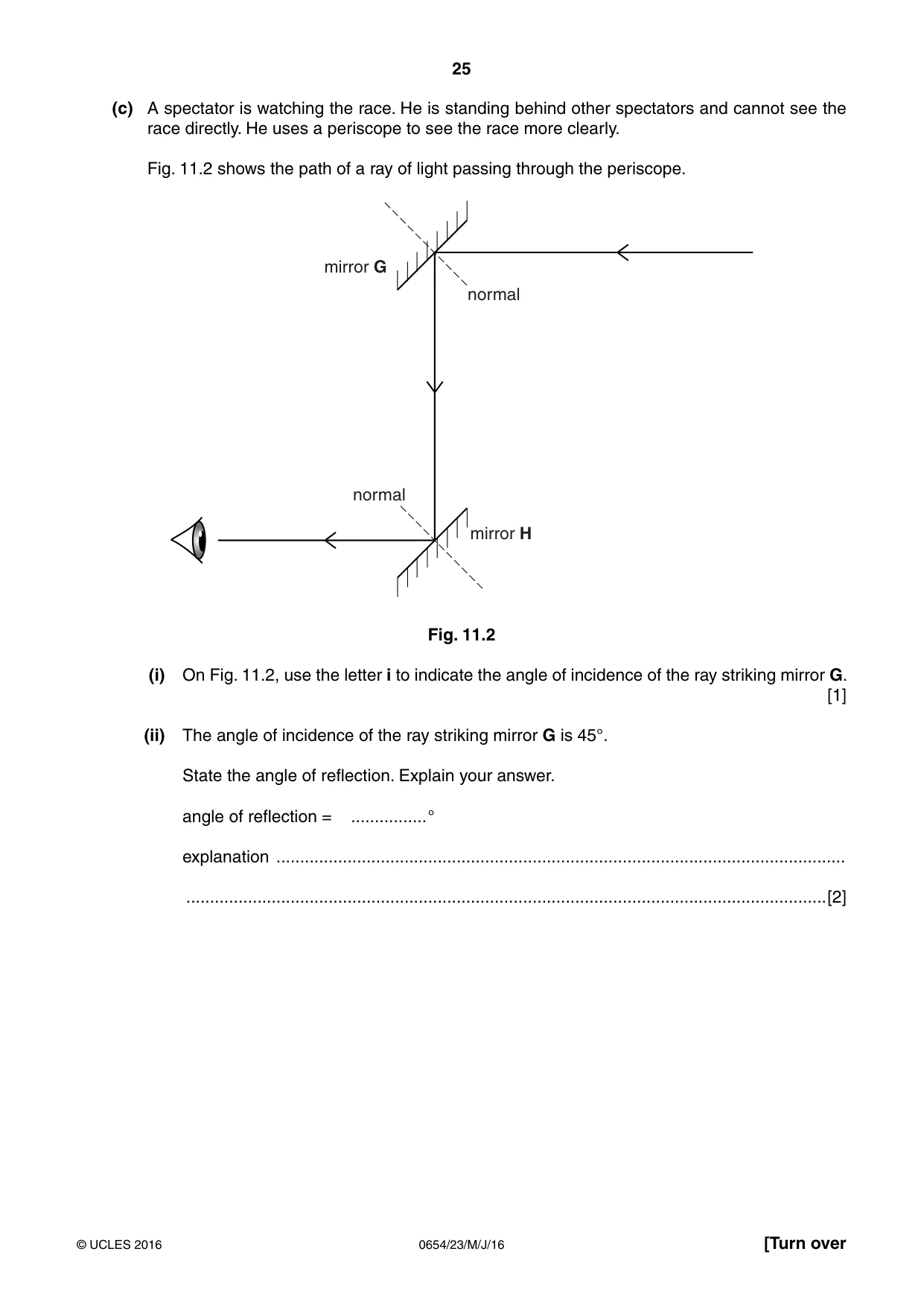 Cambridge IGCSE Sciences - Co-ordinated (Double) 0654 2016 May/June Paper 2 · Variant 3 question paper, page 25 of 32