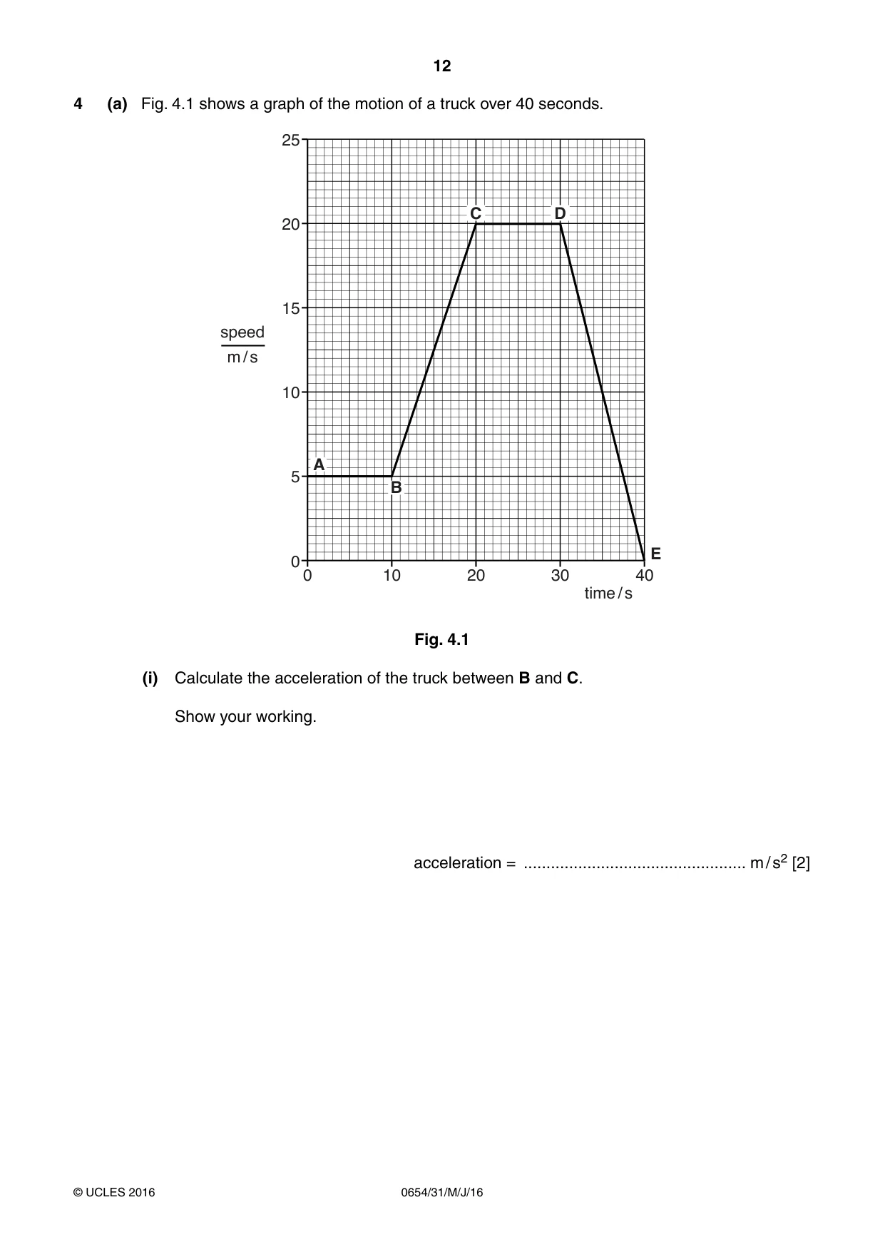 Cambridge IGCSE Sciences - Co-ordinated (Double) 0654 2016 May/June Paper 3 · Variant 1 question paper, page 12 of 32