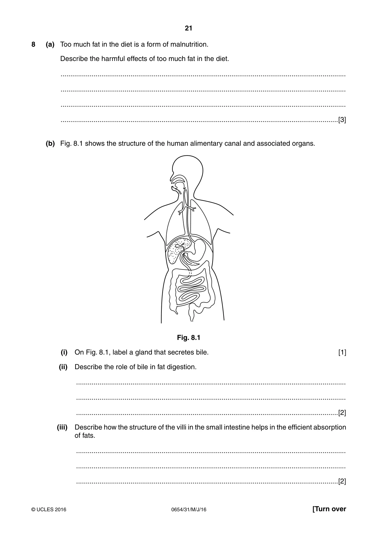 Cambridge IGCSE Sciences - Co-ordinated (Double) 0654 2016 May/June Paper 3 · Variant 1 question paper, page 21 of 32
