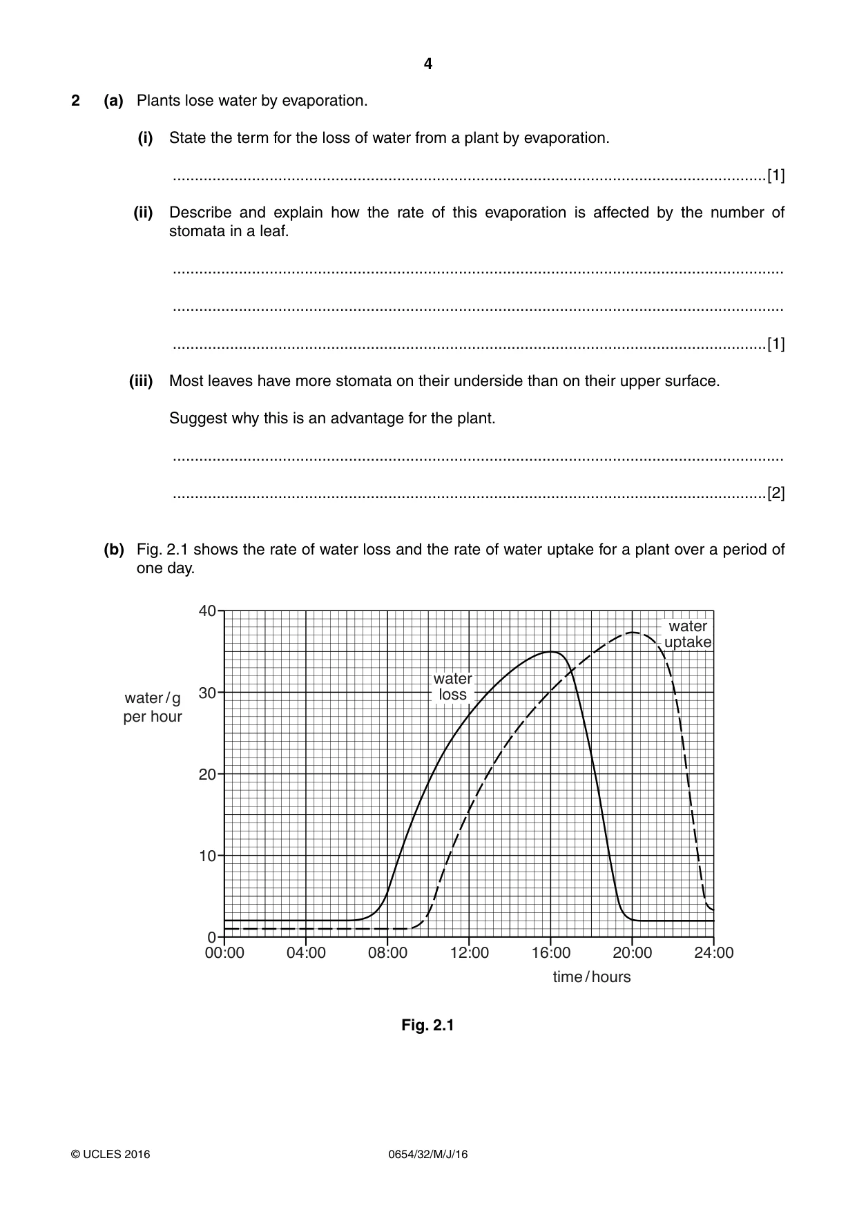 Cambridge IGCSE Sciences - Co-ordinated (Double) 0654 2016 May/June Paper 3 · Variant 2 question paper, page 4 of 32