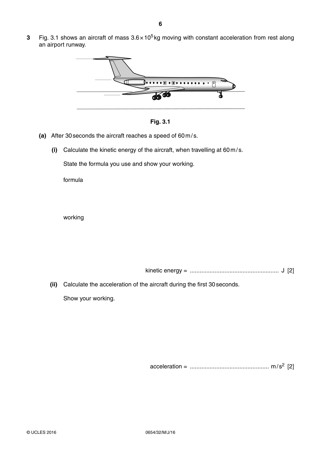 Cambridge IGCSE Sciences - Co-ordinated (Double) 0654 2016 May/June Paper 3 · Variant 2 question paper, page 6 of 32