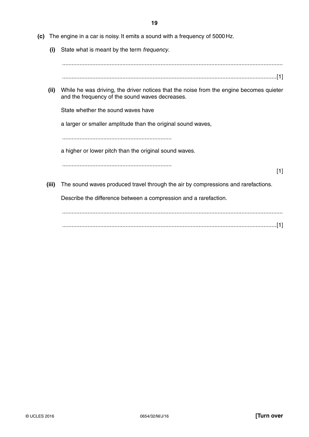 Cambridge IGCSE Sciences - Co-ordinated (Double) 0654 2016 May/June Paper 3 · Variant 2 question paper, page 19 of 32