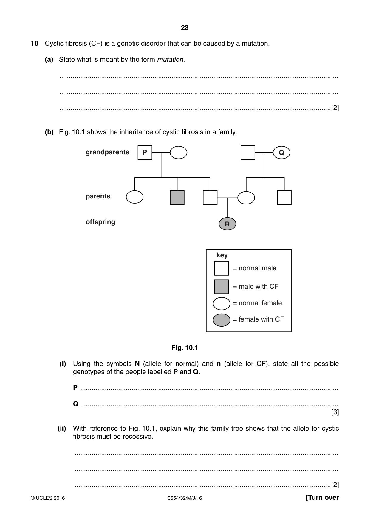 Cambridge IGCSE Sciences - Co-ordinated (Double) 0654 2016 May/June Paper 3 · Variant 2 question paper, page 23 of 32
