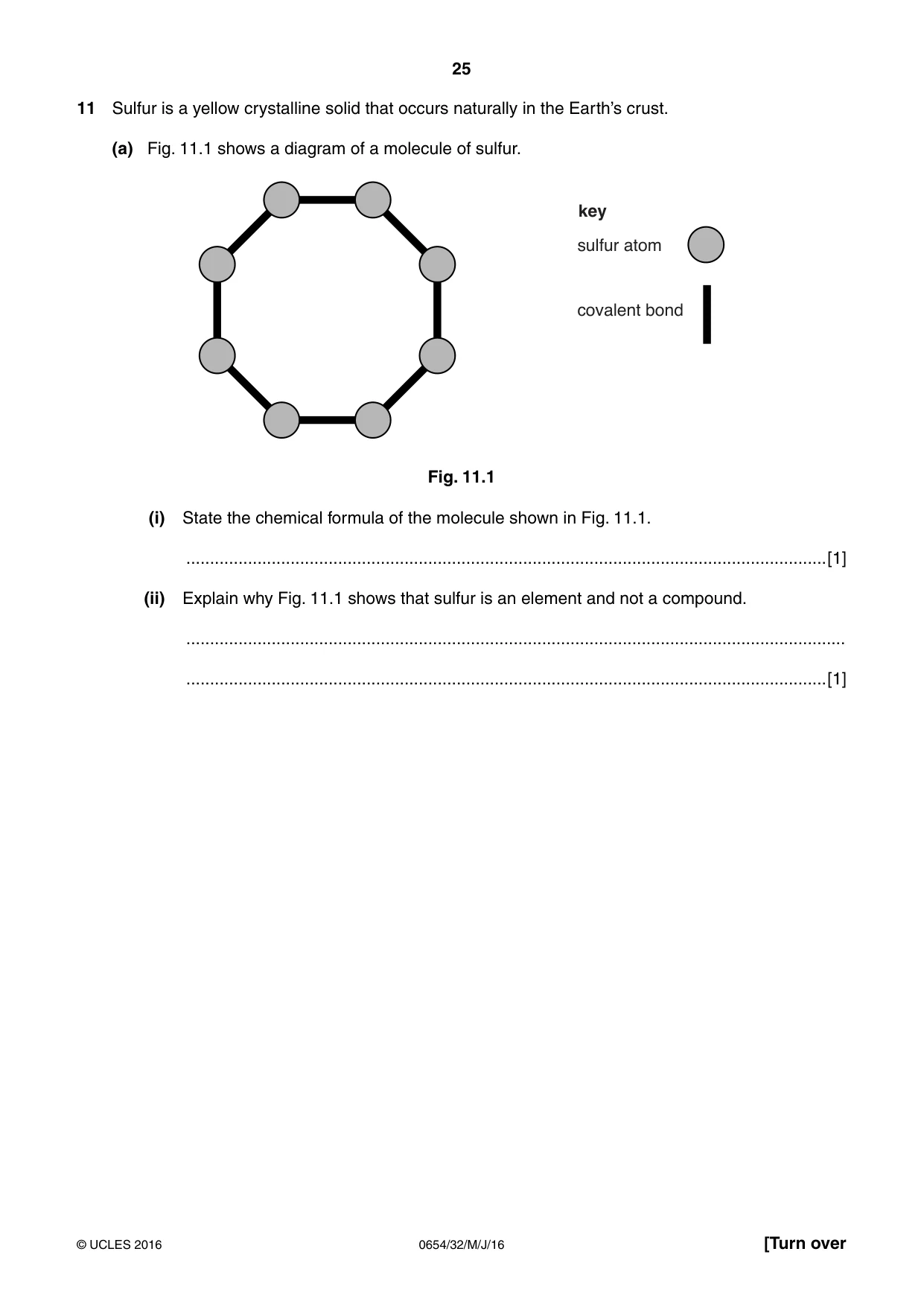 Cambridge IGCSE Sciences - Co-ordinated (Double) 0654 2016 May/June Paper 3 · Variant 2 question paper, page 25 of 32