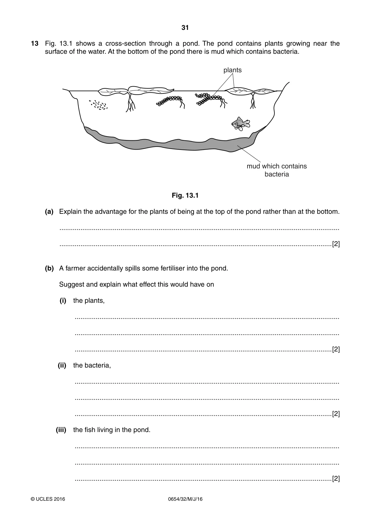 Cambridge IGCSE Sciences - Co-ordinated (Double) 0654 2016 May/June Paper 3 · Variant 2 question paper, page 31 of 32