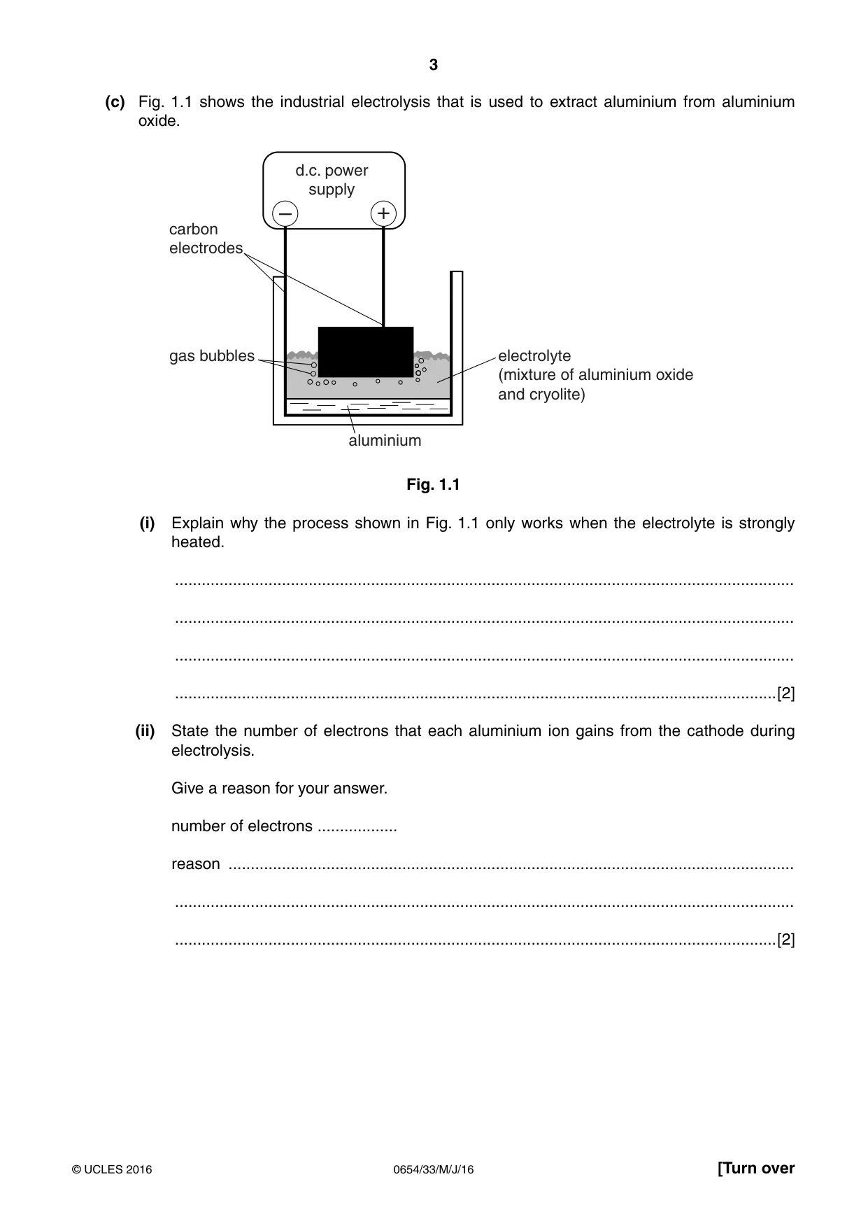 Cambridge IGCSE Sciences - Co-ordinated (Double) 0654 2016 May/June Paper 3 · Variant 3 question paper, page 3 of 36