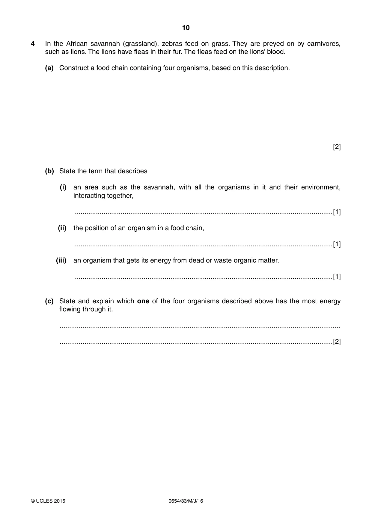 Cambridge IGCSE Sciences - Co-ordinated (Double) 0654 2016 May/June Paper 3 · Variant 3 question paper, page 10 of 36