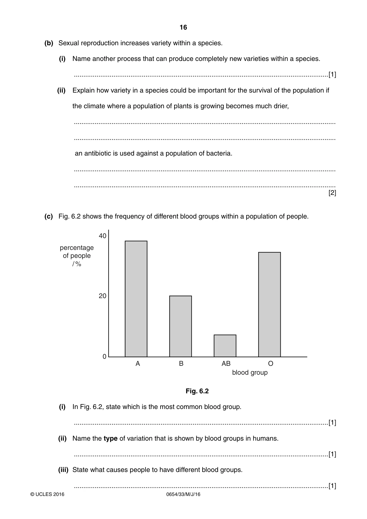 Cambridge IGCSE Sciences - Co-ordinated (Double) 0654 2016 May/June Paper 3 · Variant 3 question paper, page 16 of 36