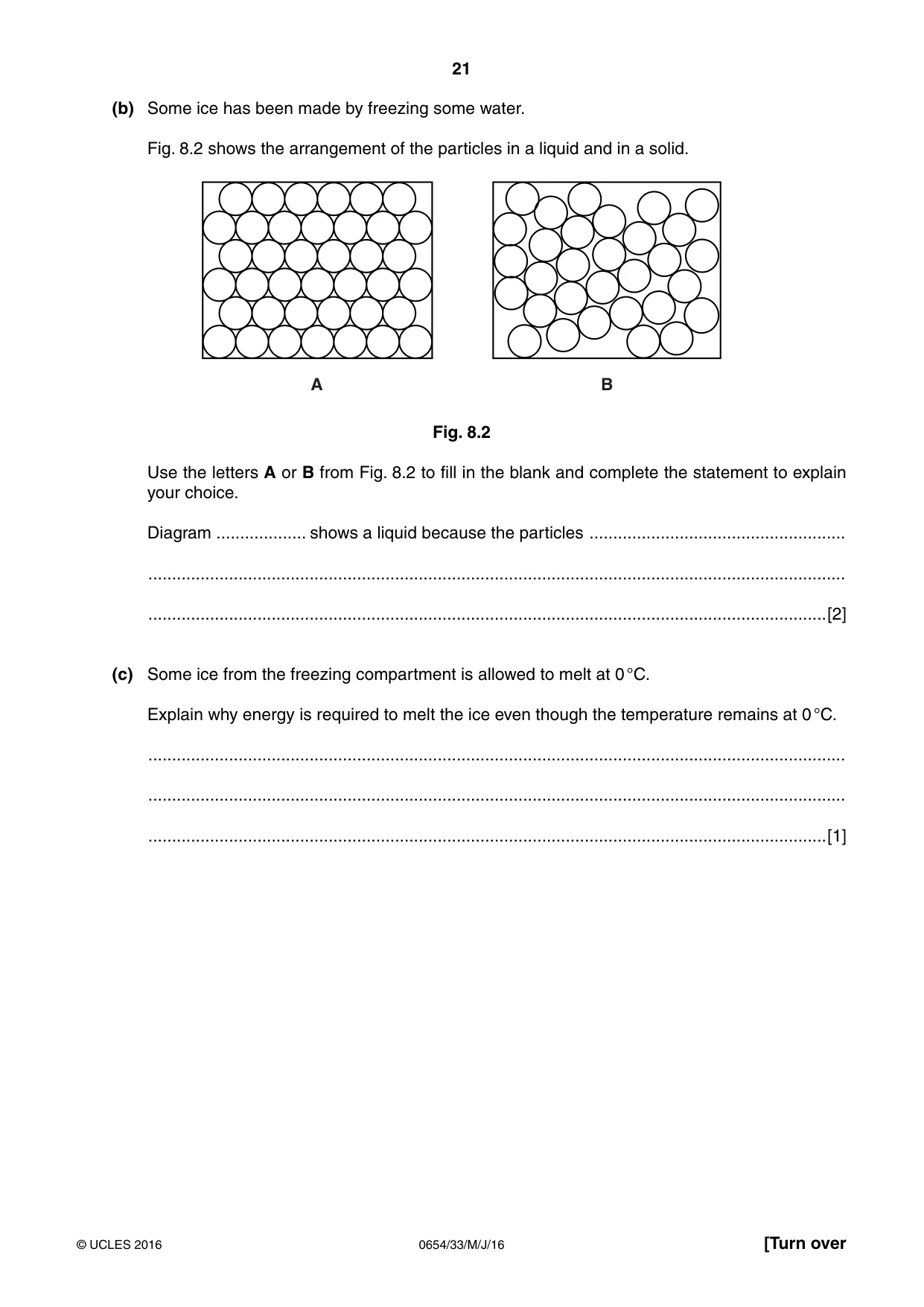Cambridge IGCSE Sciences - Co-ordinated (Double) 0654 2016 May/June Paper 3 · Variant 3 question paper, page 21 of 36