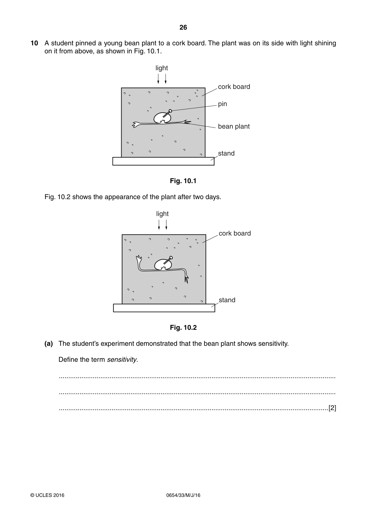 Cambridge IGCSE Sciences - Co-ordinated (Double) 0654 2016 May/June Paper 3 · Variant 3 question paper, page 26 of 36