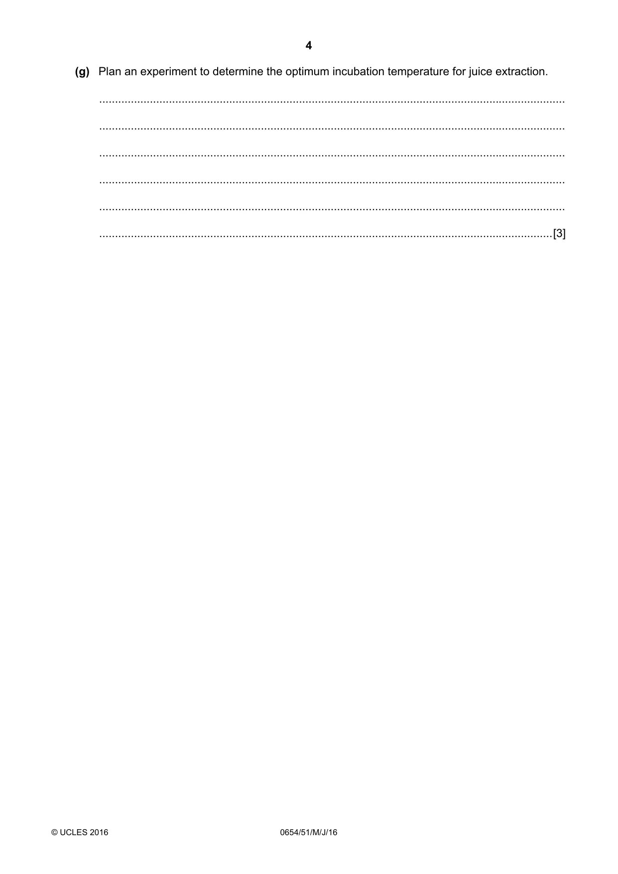 Cambridge IGCSE Sciences - Co-ordinated (Double) 0654 2016 May/June Paper 5 · Variant 1 question paper, page 4 of 12