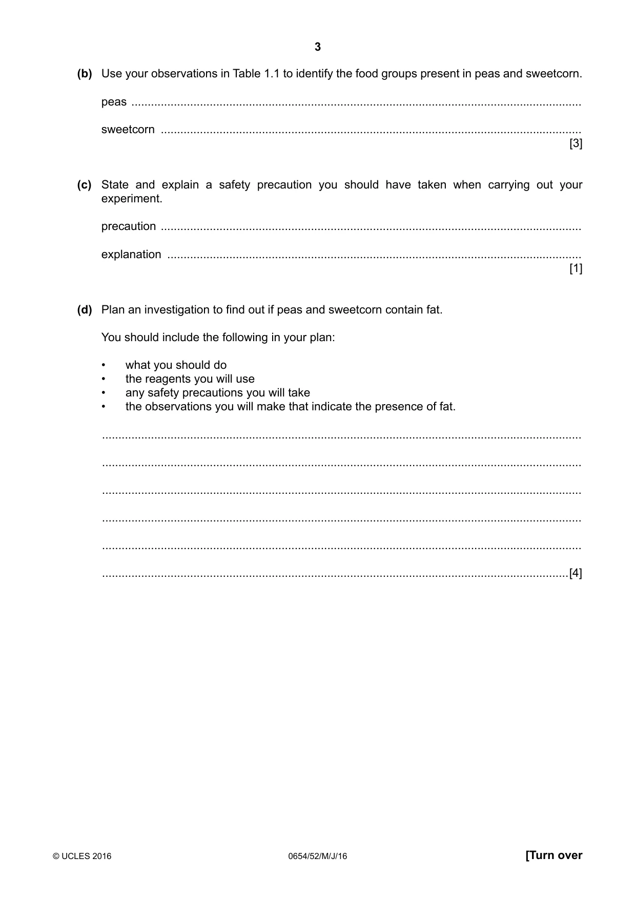 Cambridge IGCSE Sciences - Co-ordinated (Double) 0654 2016 May/June Paper 5 · Variant 2 question paper, page 3 of 12