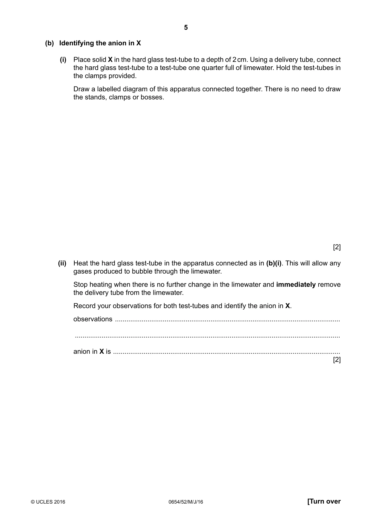 Cambridge IGCSE Sciences - Co-ordinated (Double) 0654 2016 May/June Paper 5 · Variant 2 question paper, page 5 of 12
