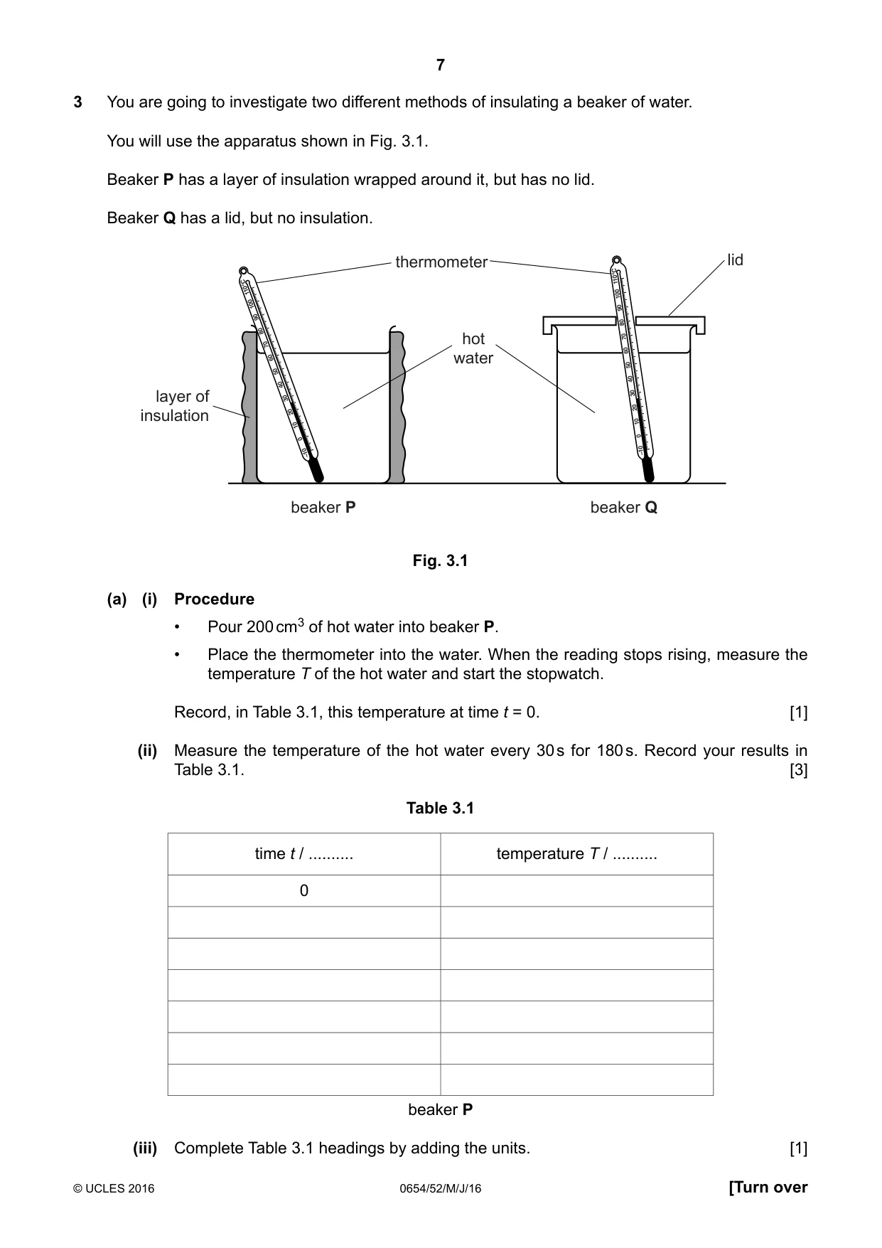 Cambridge IGCSE Sciences - Co-ordinated (Double) 0654 2016 May/June Paper 5 · Variant 2 question paper, page 7 of 12