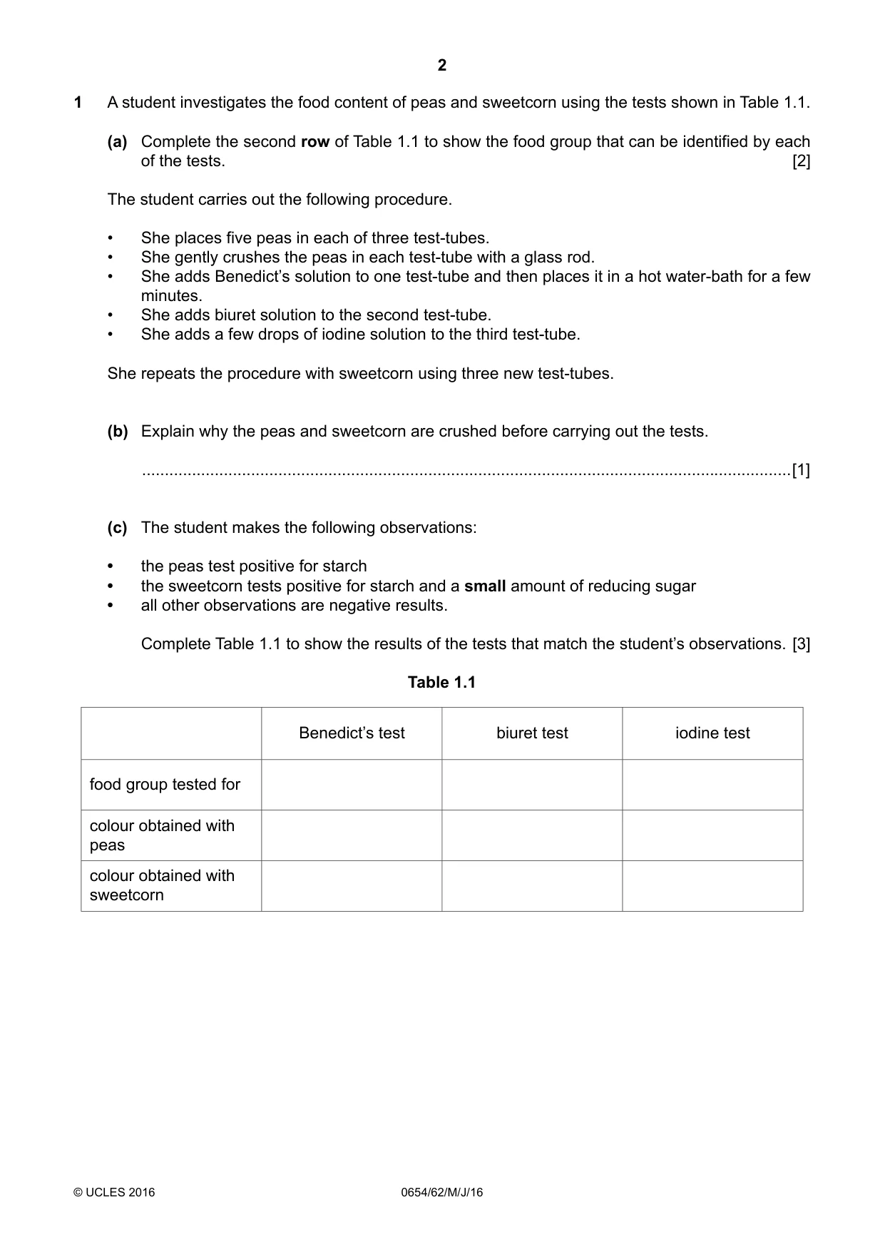 Cambridge IGCSE Sciences - Co-ordinated (Double) 0654 2016 May/June Paper 6 · Variant 2 question paper, page 2 of 20
