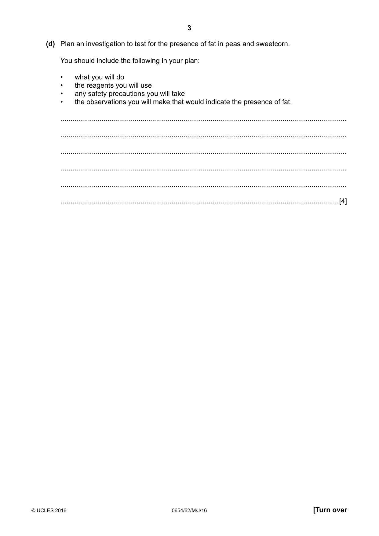 Cambridge IGCSE Sciences - Co-ordinated (Double) 0654 2016 May/June Paper 6 · Variant 2 question paper, page 3 of 20