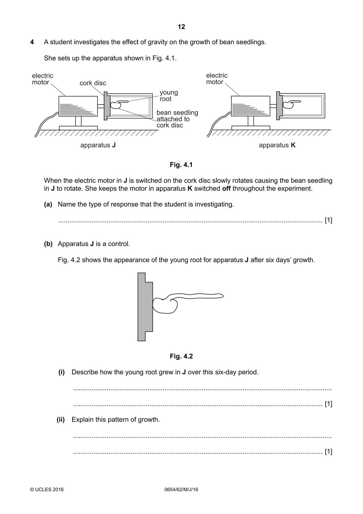 Cambridge IGCSE Sciences - Co-ordinated (Double) 0654 2016 May/June Paper 6 · Variant 2 question paper, page 12 of 20