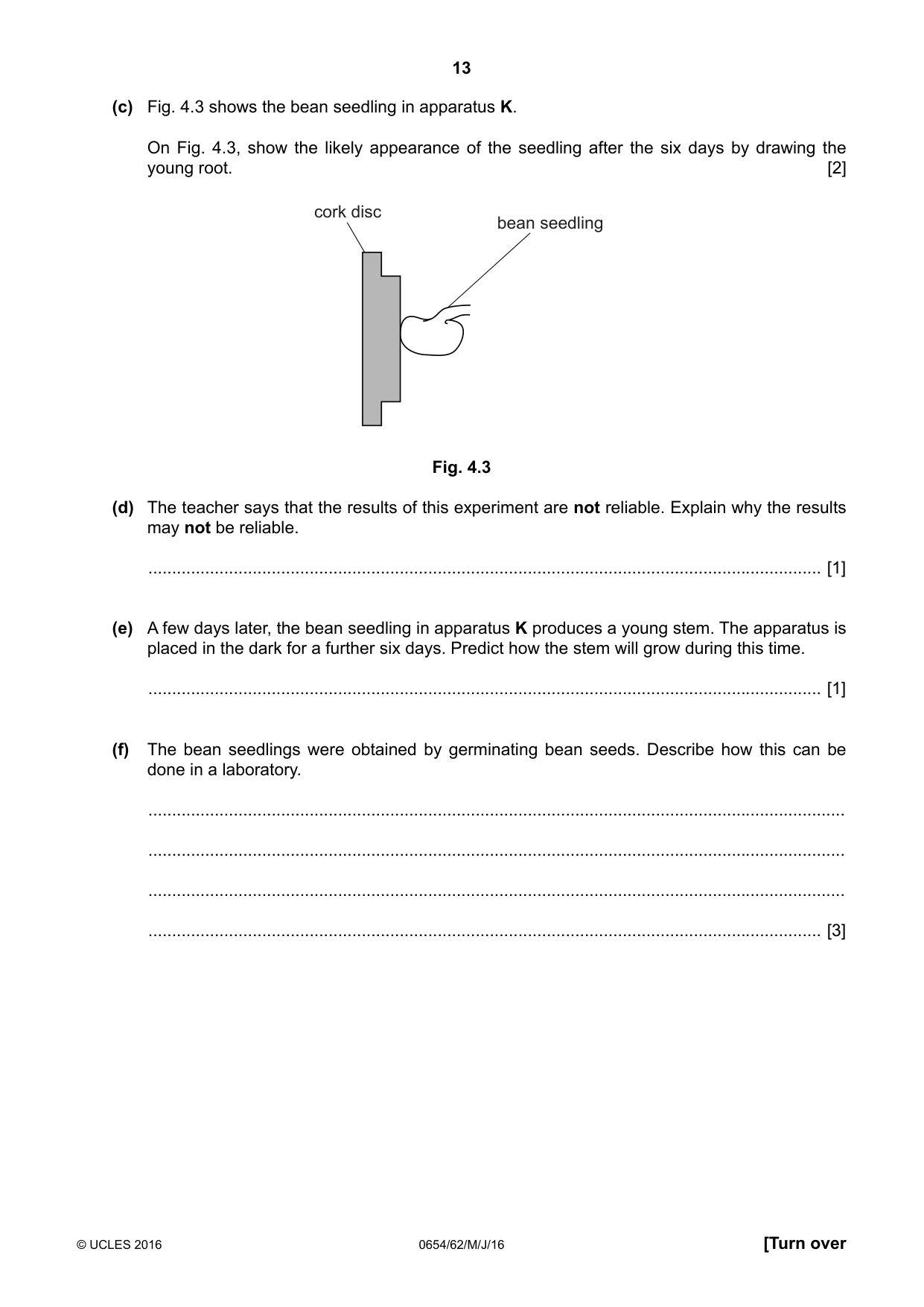 Cambridge IGCSE Sciences - Co-ordinated (Double) 0654 2016 May/June Paper 6 · Variant 2 question paper, page 13 of 20