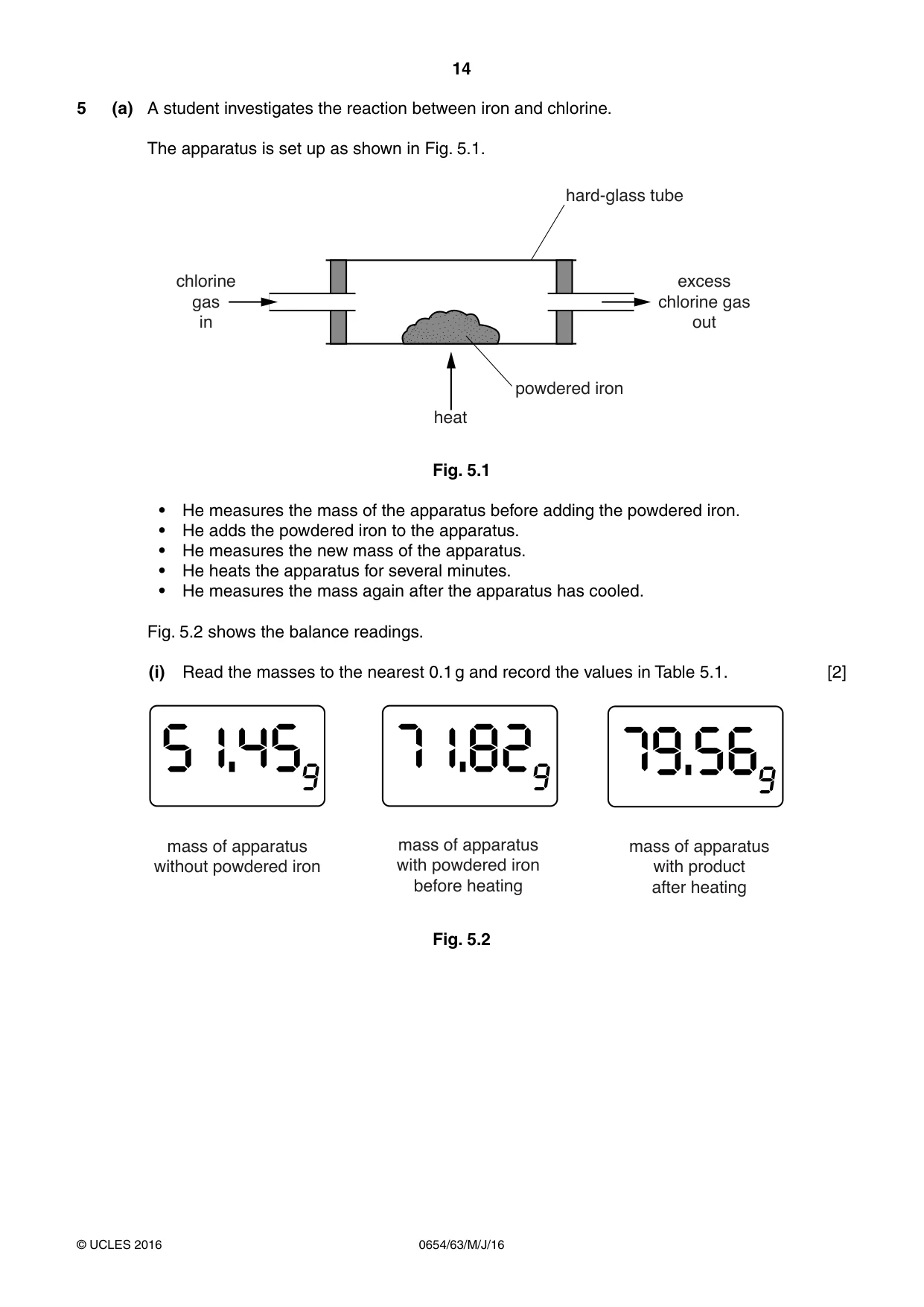 Cambridge IGCSE Sciences - Co-ordinated (Double) 0654 2016 May/June Paper 6 · Variant 3 question paper, page 14 of 20
